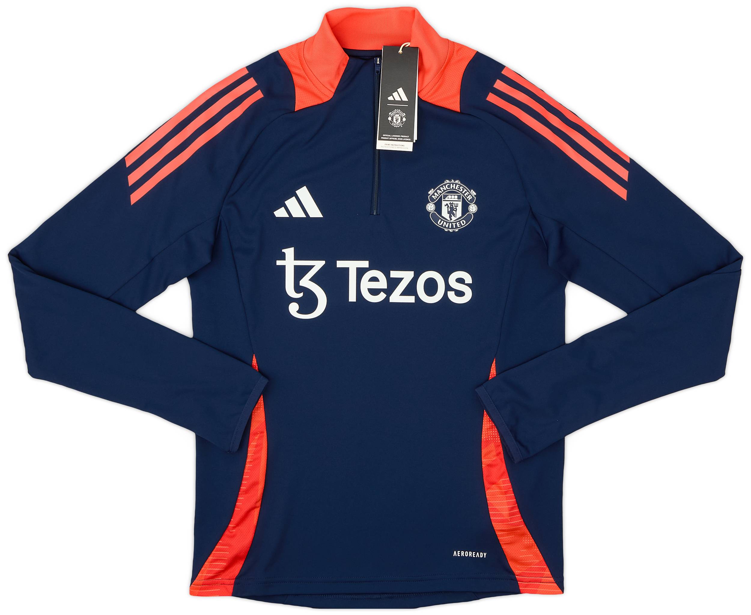 2024-25 Manchester United adidas 1/4 Zip Training Top (KIDS)