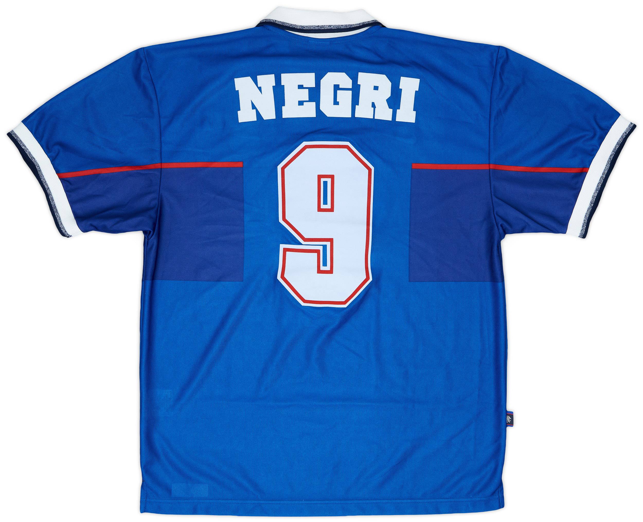 1997-98 Rangers Match Issue Home Shirt Negri #9