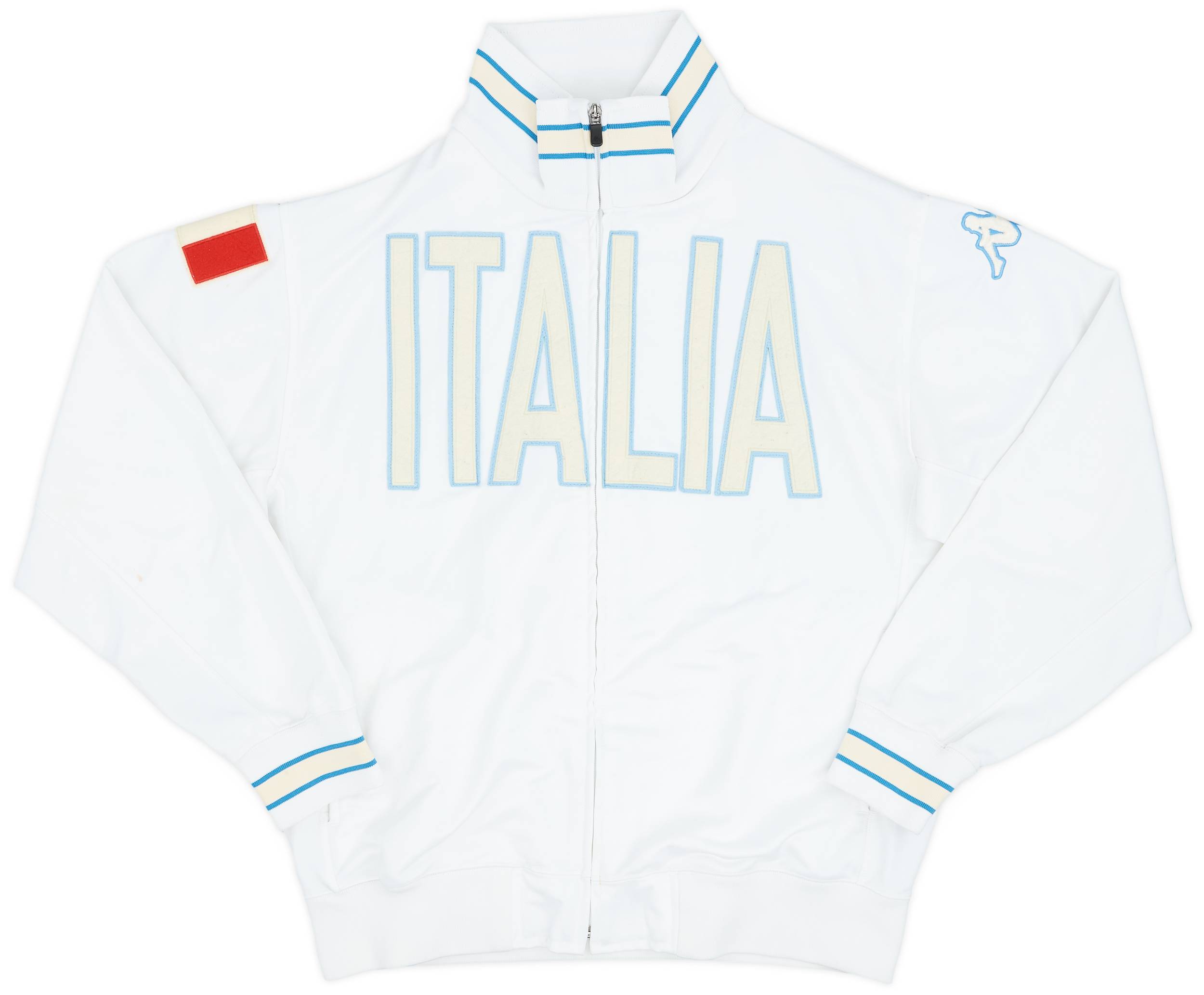 Kappa white track top cheap