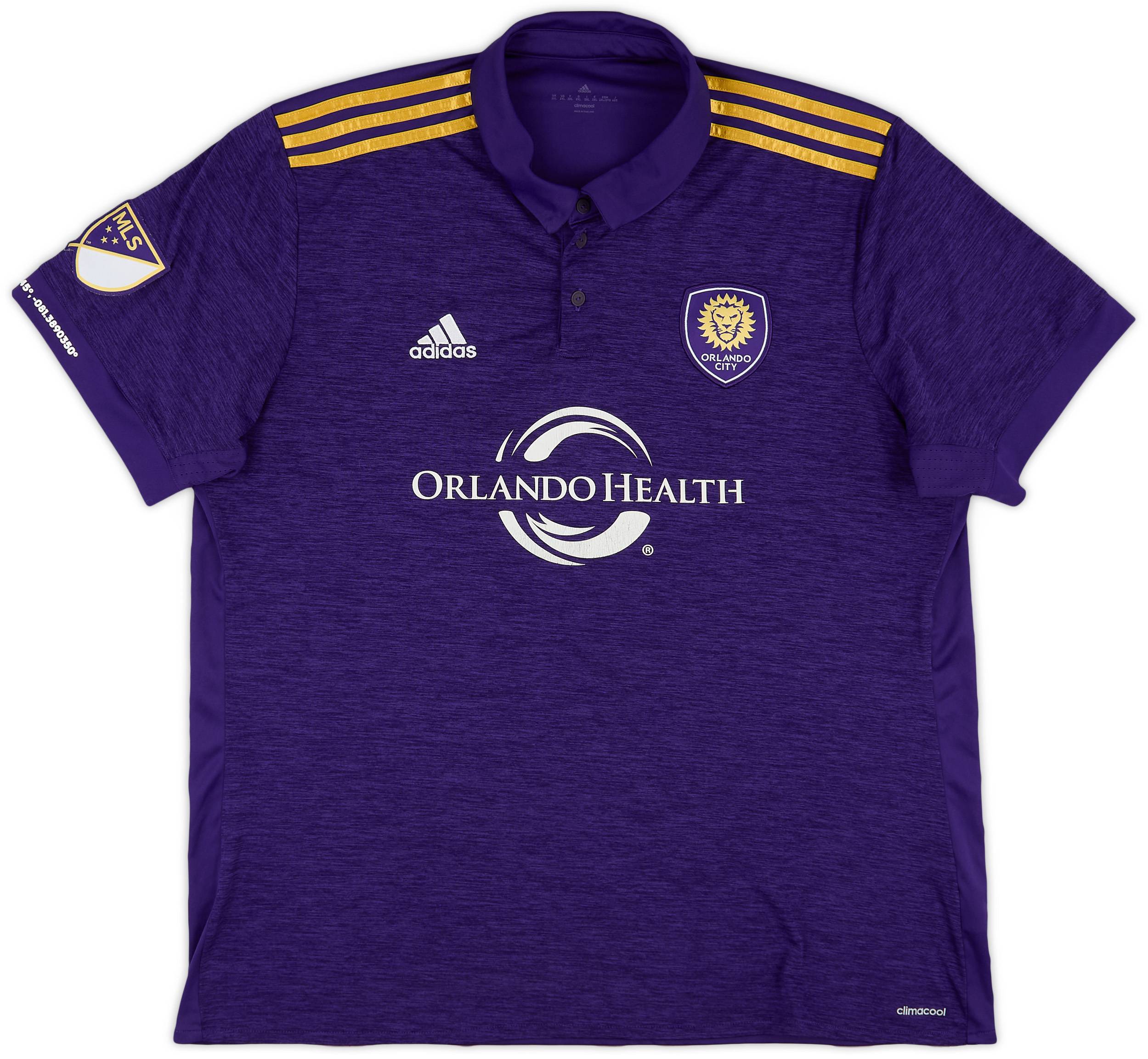 2017 Orlando City adidas Home Shirt - 7/10 - (XXL)