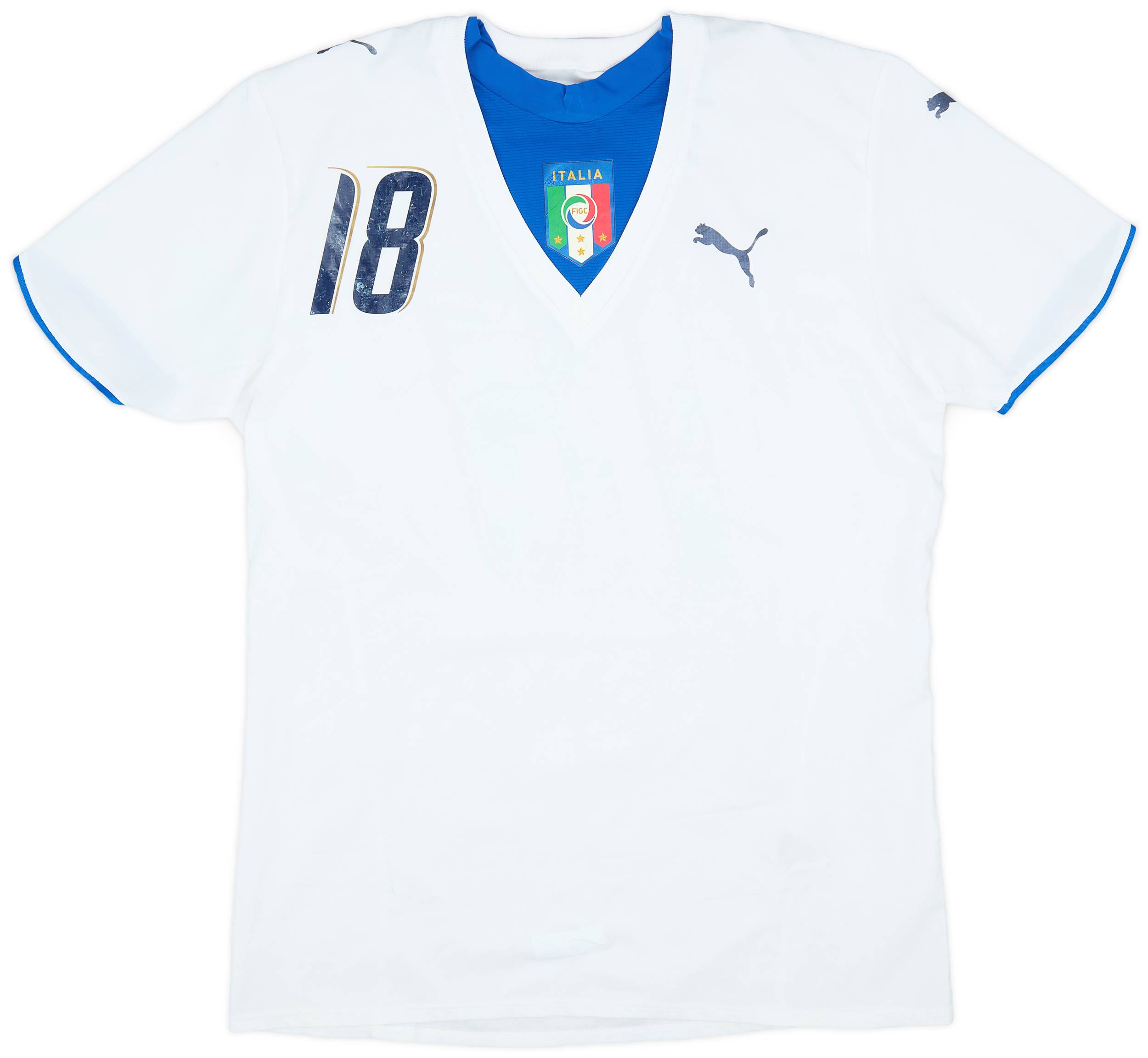 2006 Italy Player Issue Away Shirt #18 - 5/10 - (L)