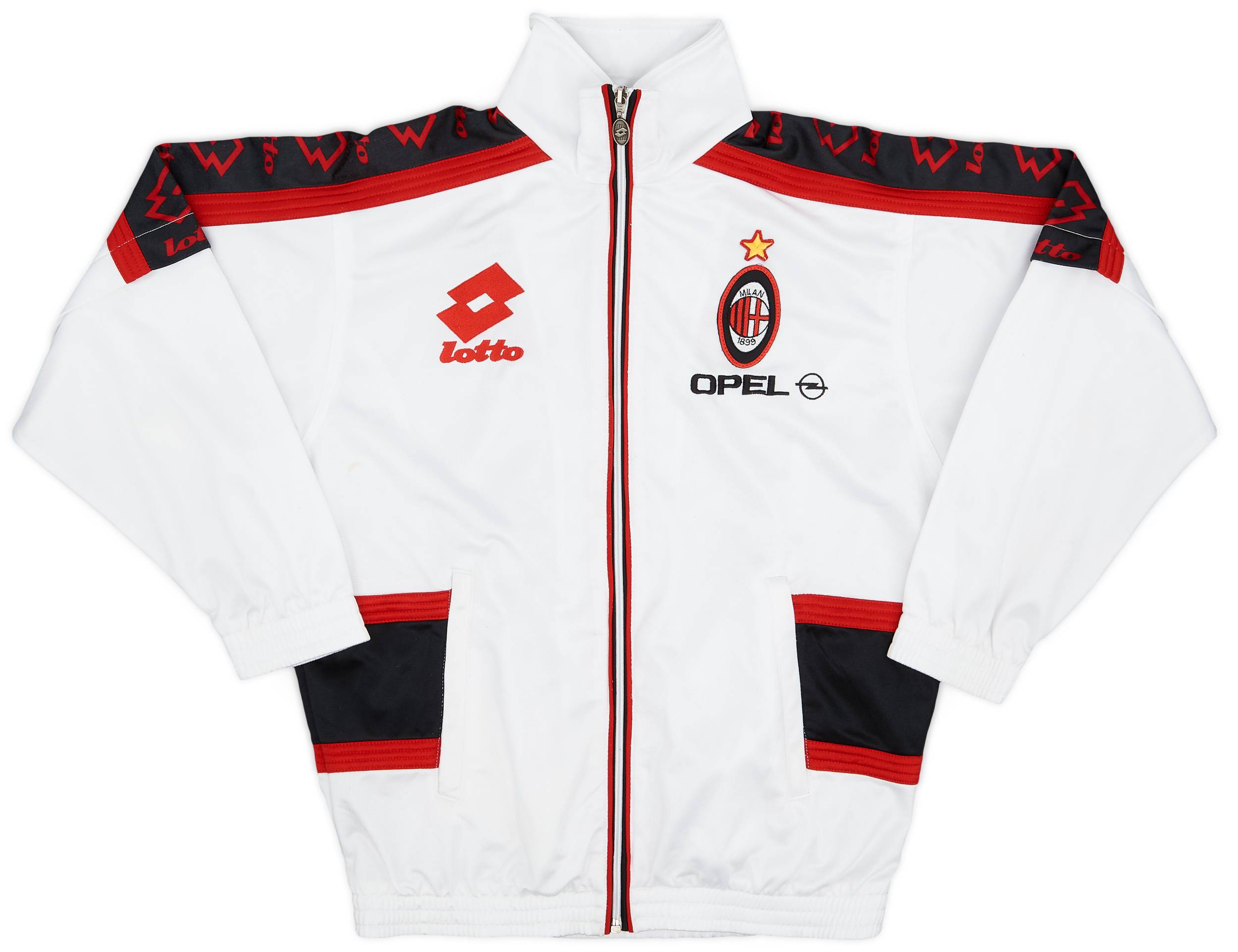 1995-96 AC Milan Lotto Track Jacket - 9/10 - (XXL.Boys)