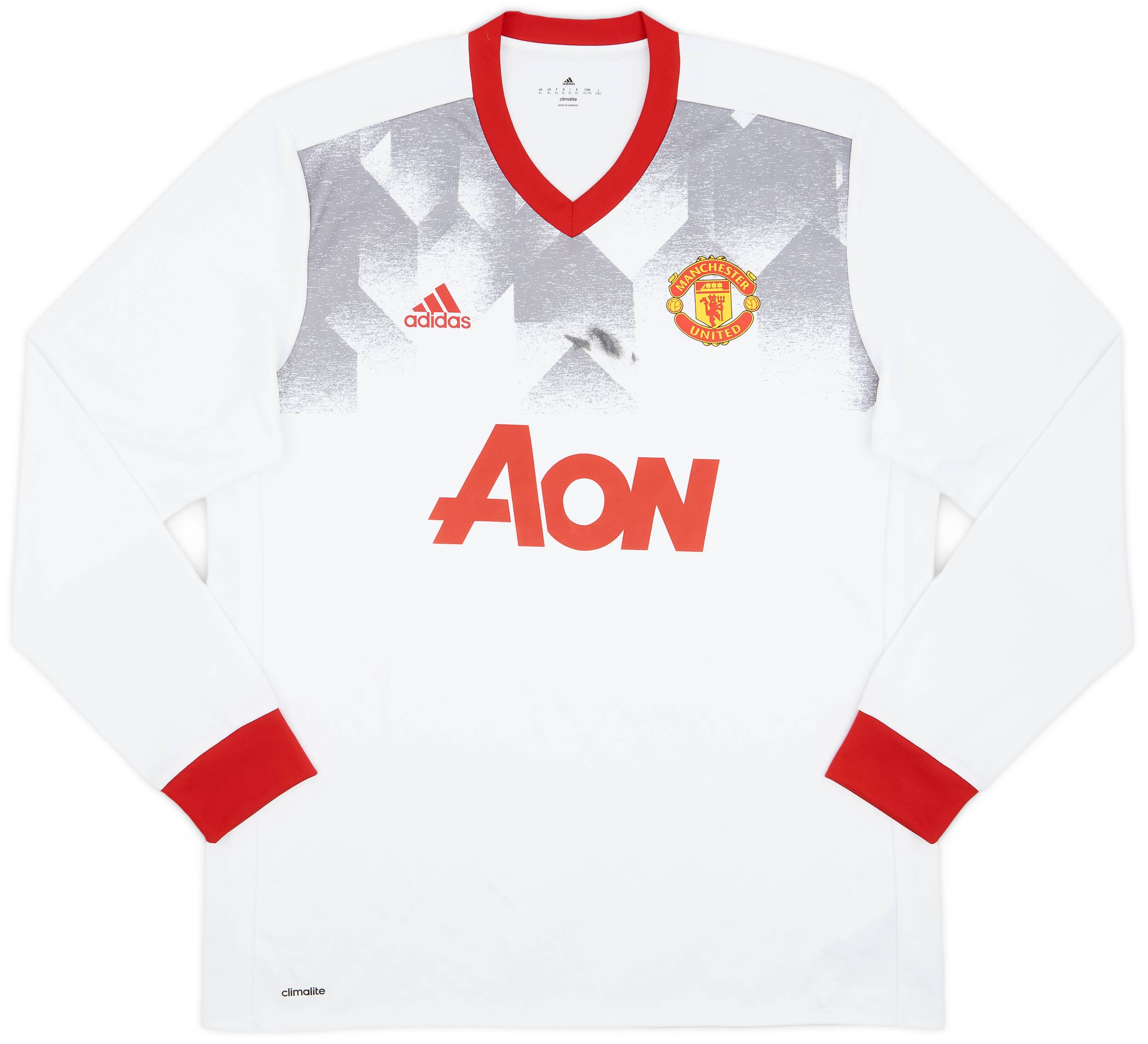 2016 17 Manchester United adidas Sweat Top 5 10 XL