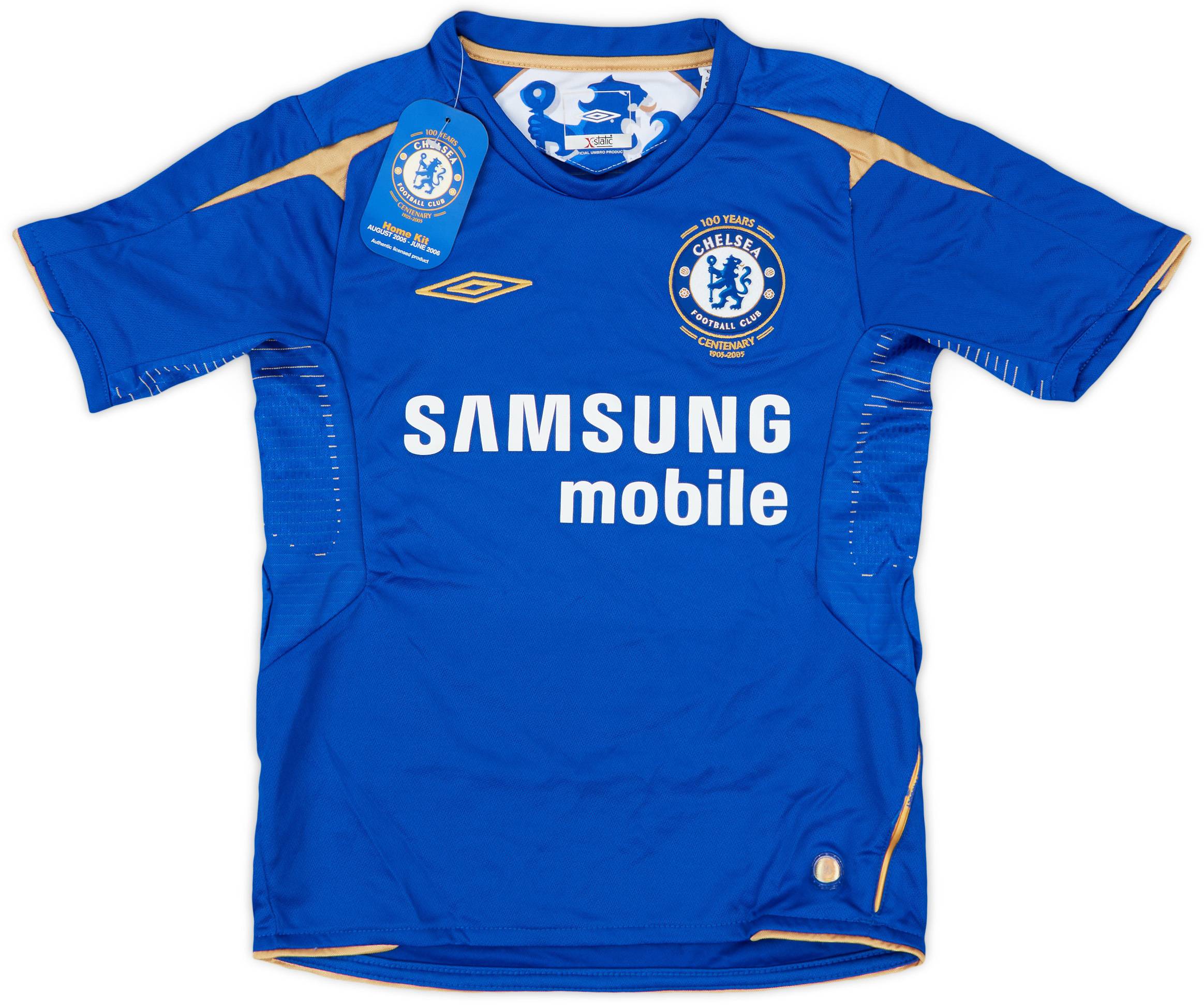 ウェア Chelsea 2005 2006 100th 2005-06 Chelsea Centenary Home Shirt (6-7 Years)