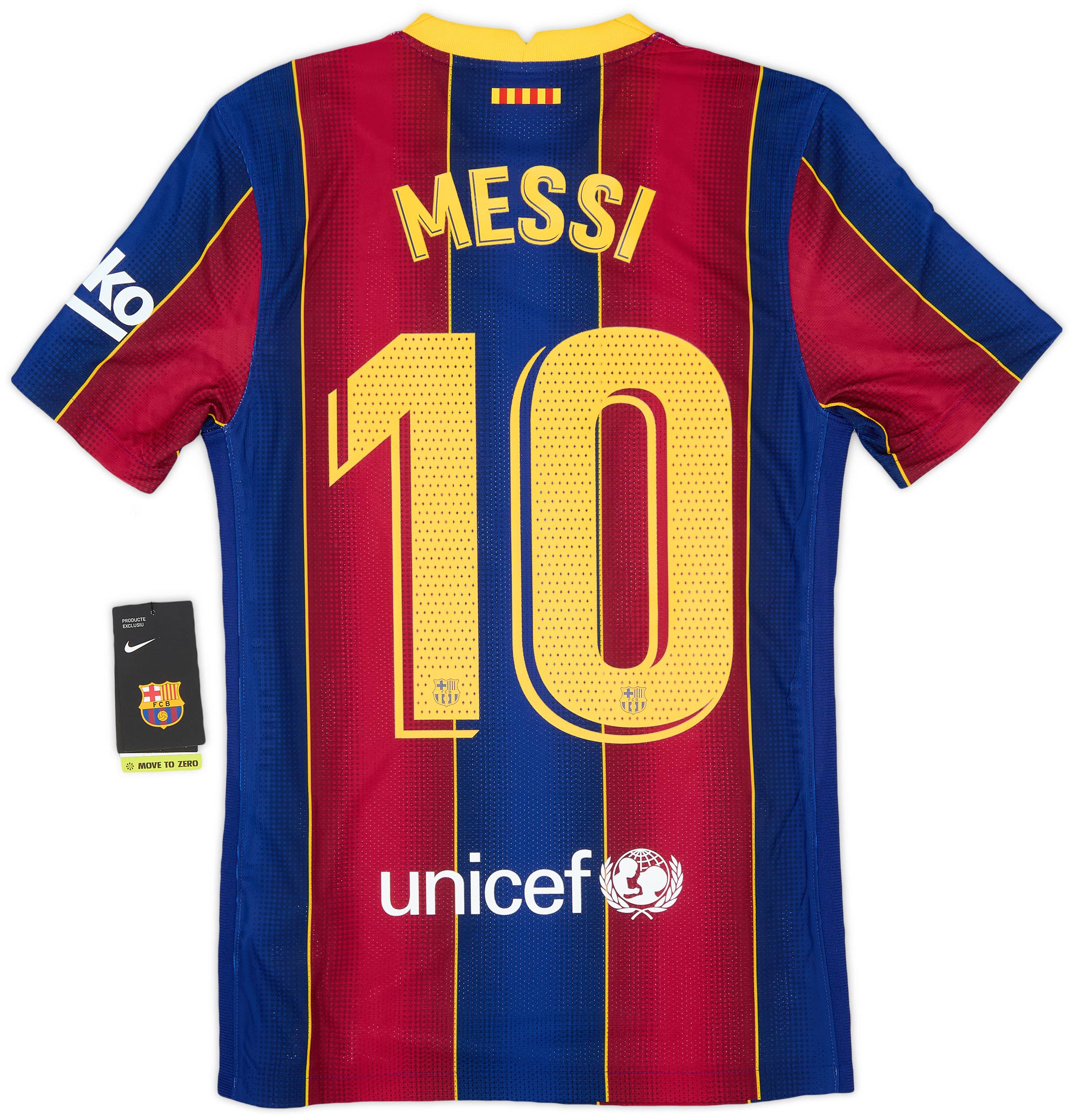 2020-21 Barcelona Authentic Home Shirt Messi #10 (XS)