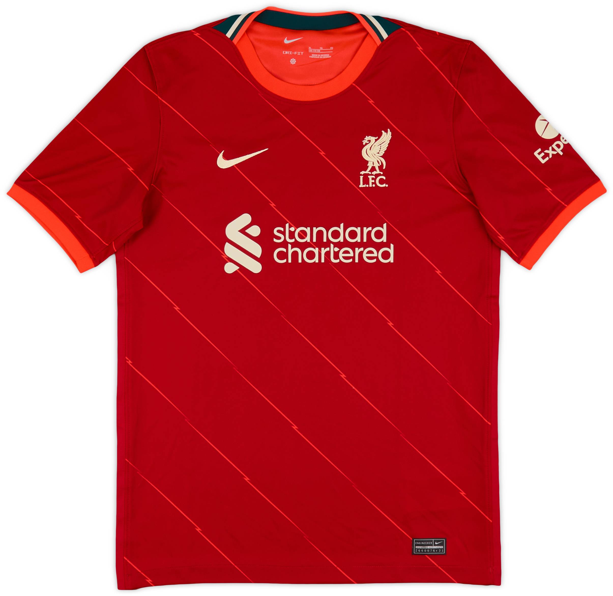 2021-22 Liverpool Home Shirt - 7/10 - (XL.Boys)
