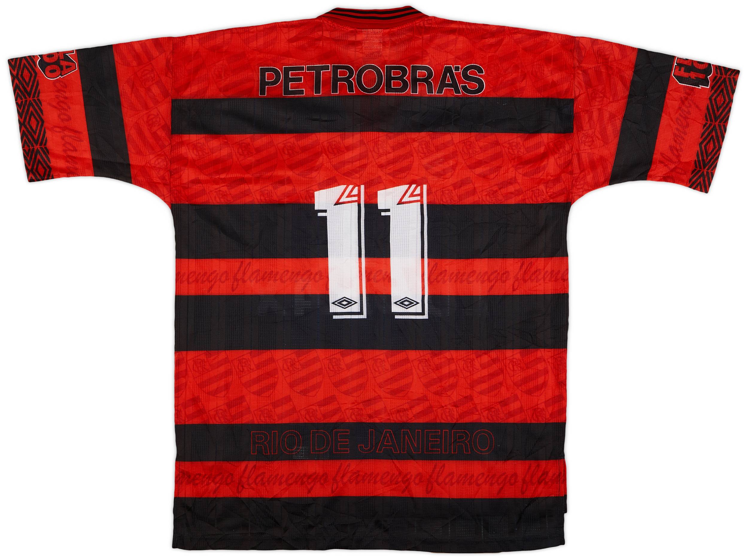 サインマニア / FLAMENGO - 1994/1995 1994-95 Flamengo Centenary Home Shirt #11 - 9/10 - (XL)