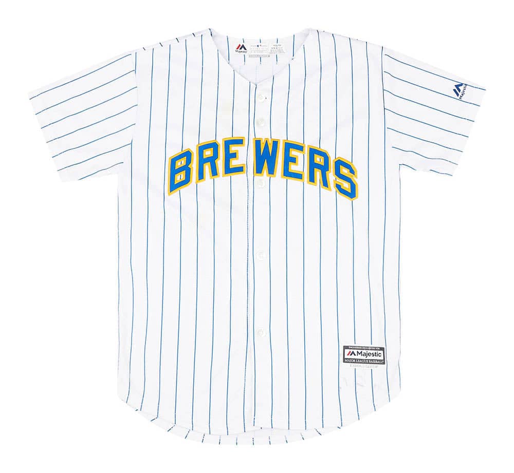 2012 15 Milwaukee Brewers Segura 9 Majestic Cool Base Jersey Home Y