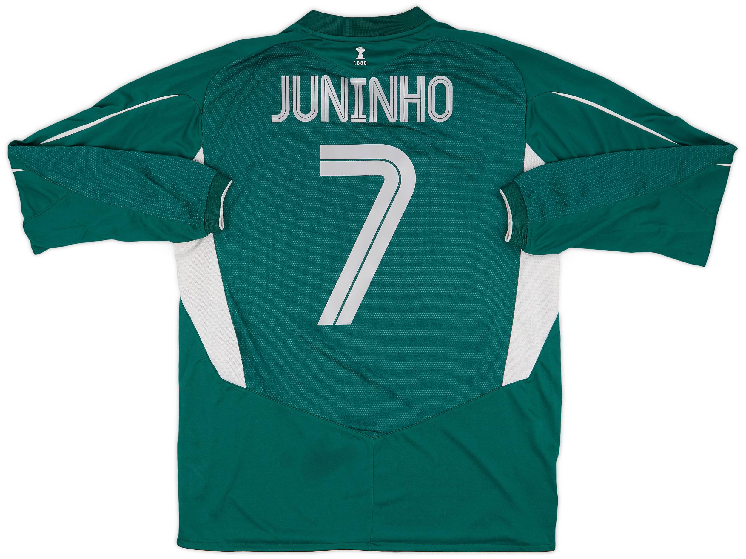 2004-05 Celtic Away L/S Shirt Juninho #7 - 7/10 - (L)