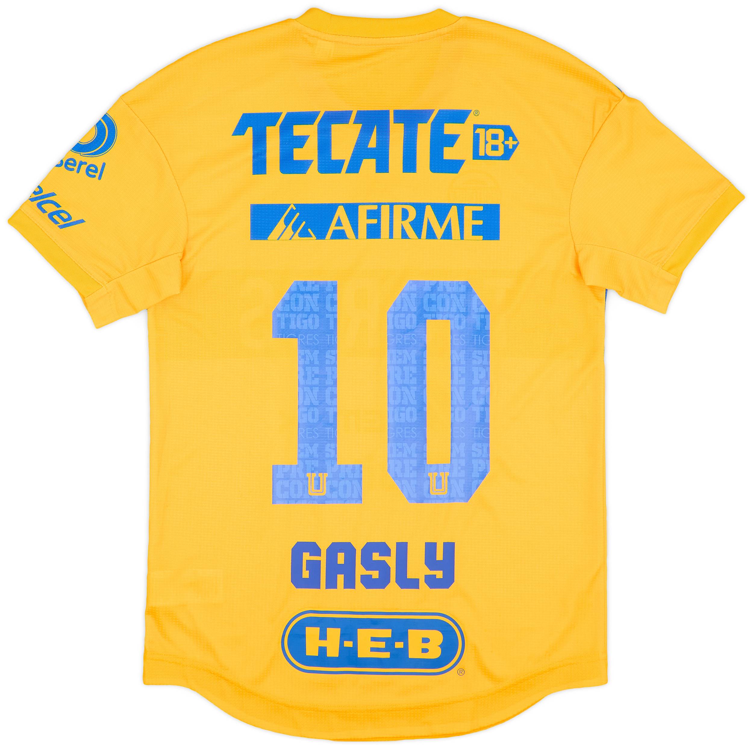 2022-23 Tigres UANL Authentic Home Shirt Gasly #10 - 8/10 - (S)