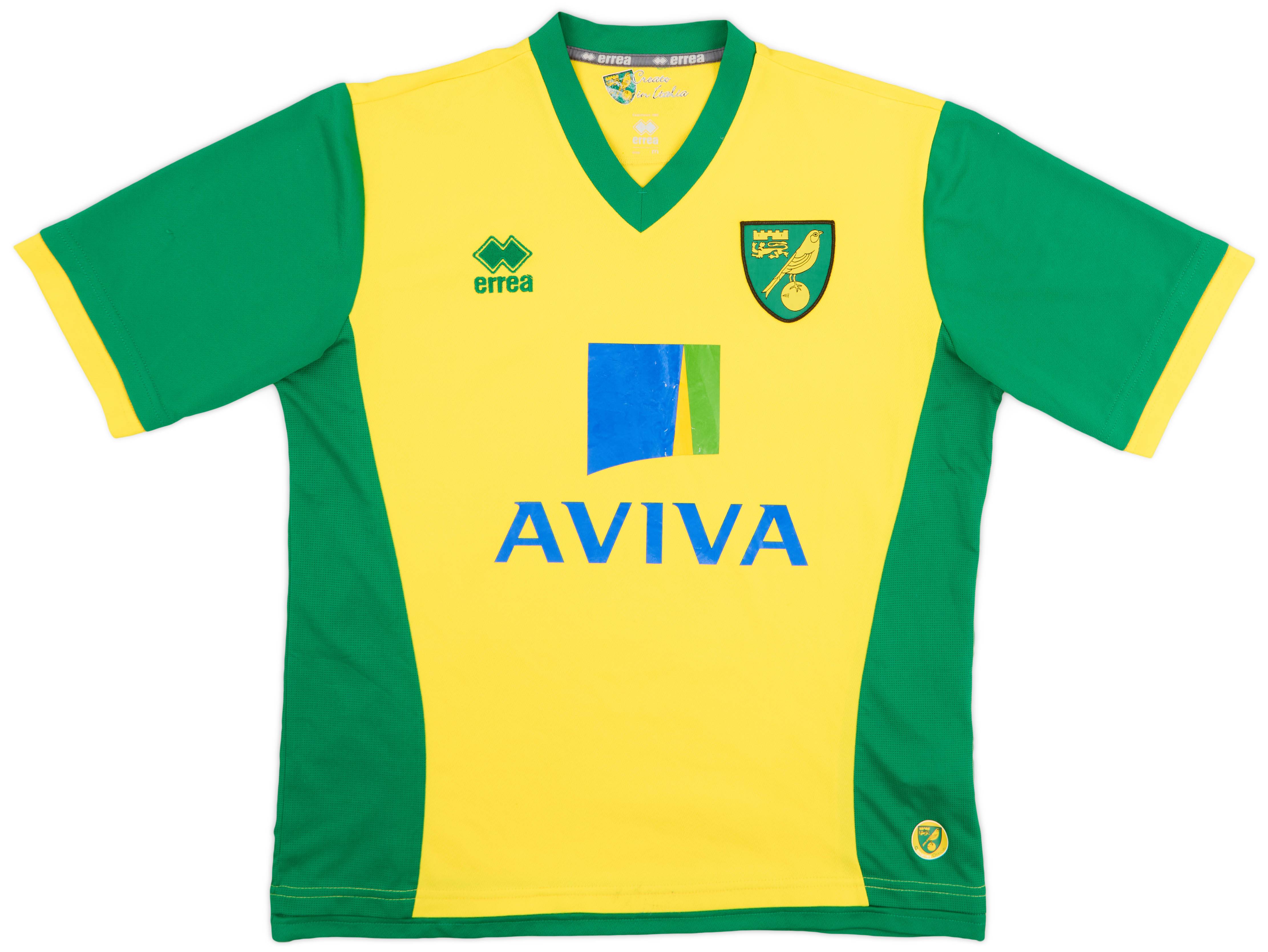 2013-14 Norwich Home Shirt - 6/10 - (M)