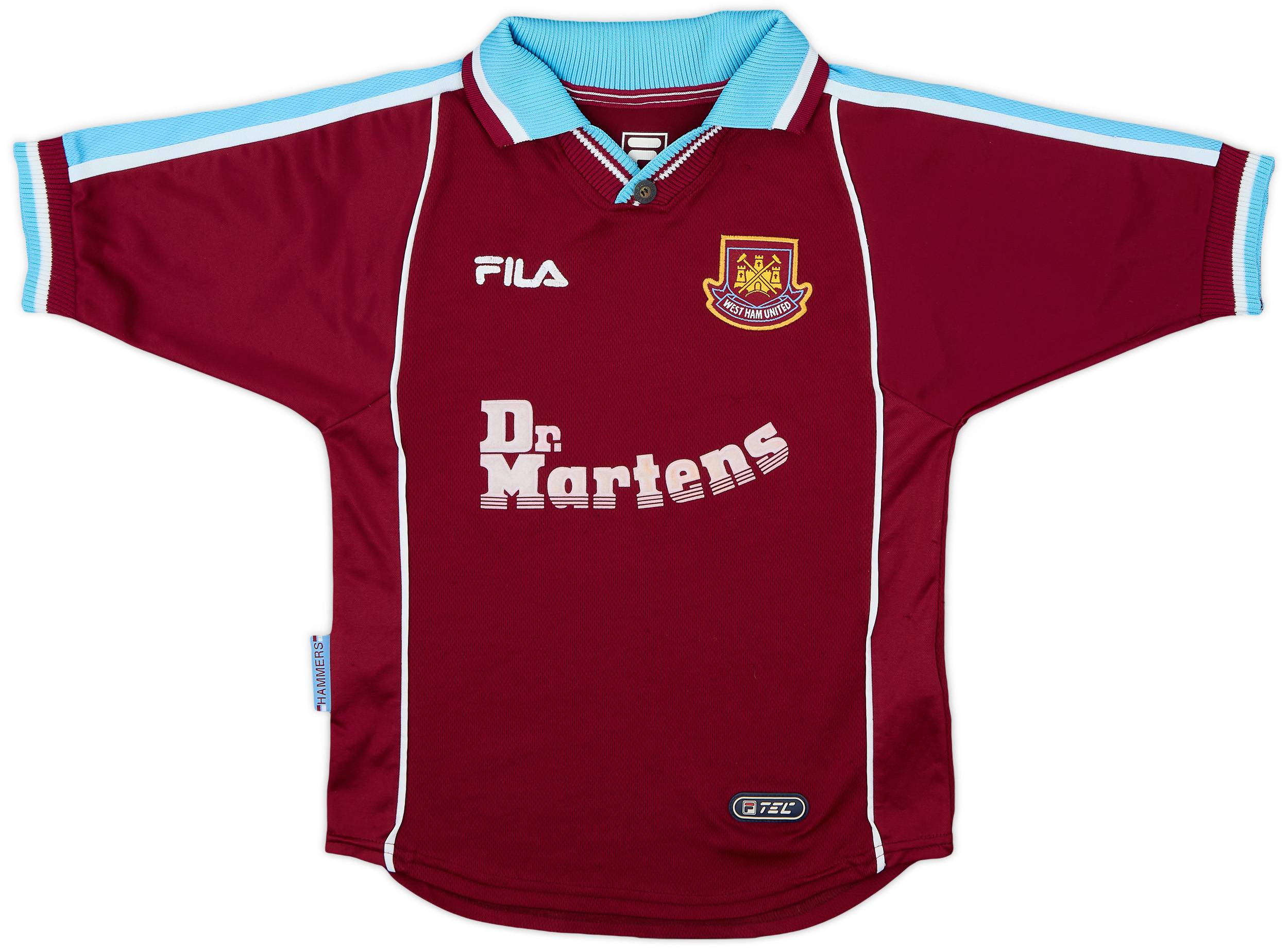 1999-01 West Ham Home Shirt - 6/10 - (M.Boys)
