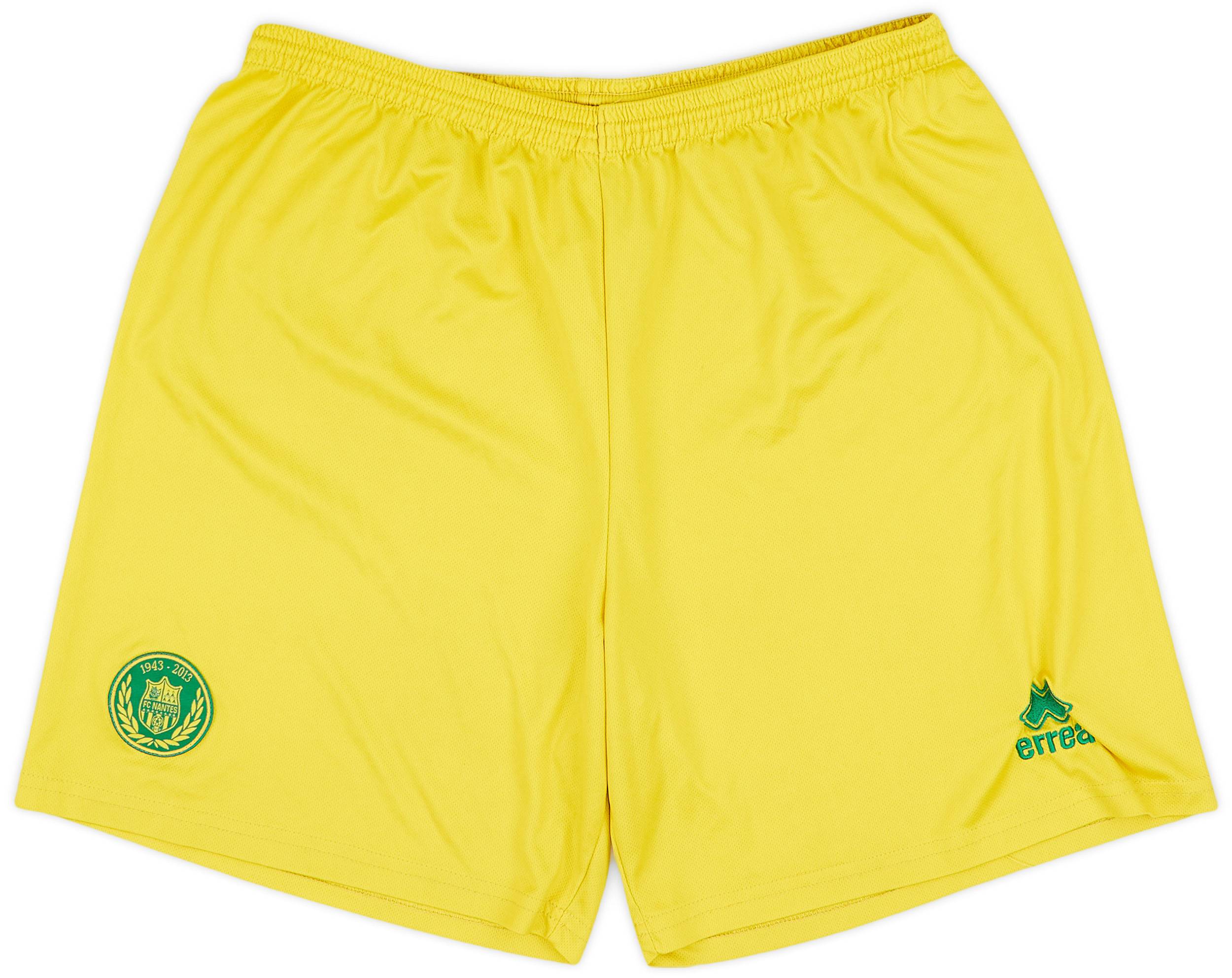 2013-14 Nantes Home Shorts - 9/10 - (L)