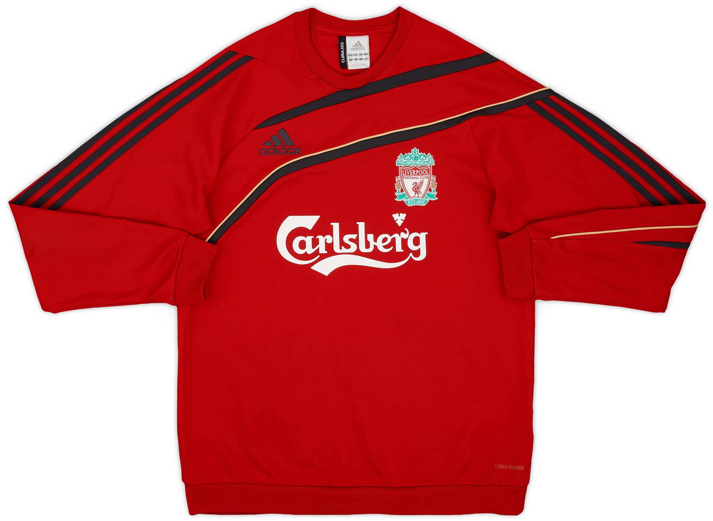 2009-10 Liverpool adidas Sweat Top - 7/10 - (S)
