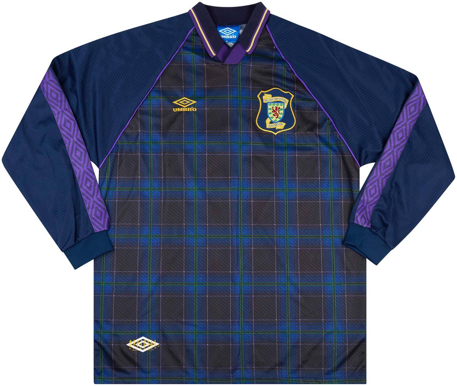 1994 Scotland Match Worn Home L/S Shirt #5 (Hendry)