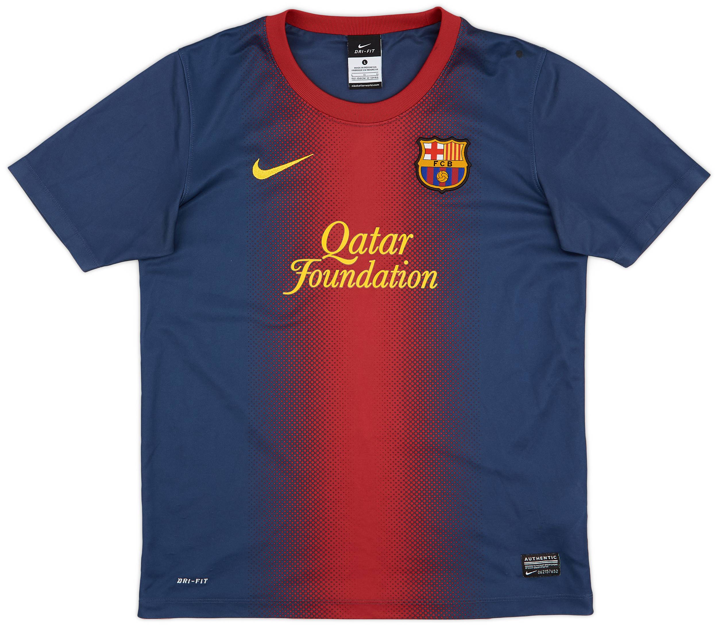 2012-13 Barcelona Basic Home Shirt - 6/10 - (L.Boys)
