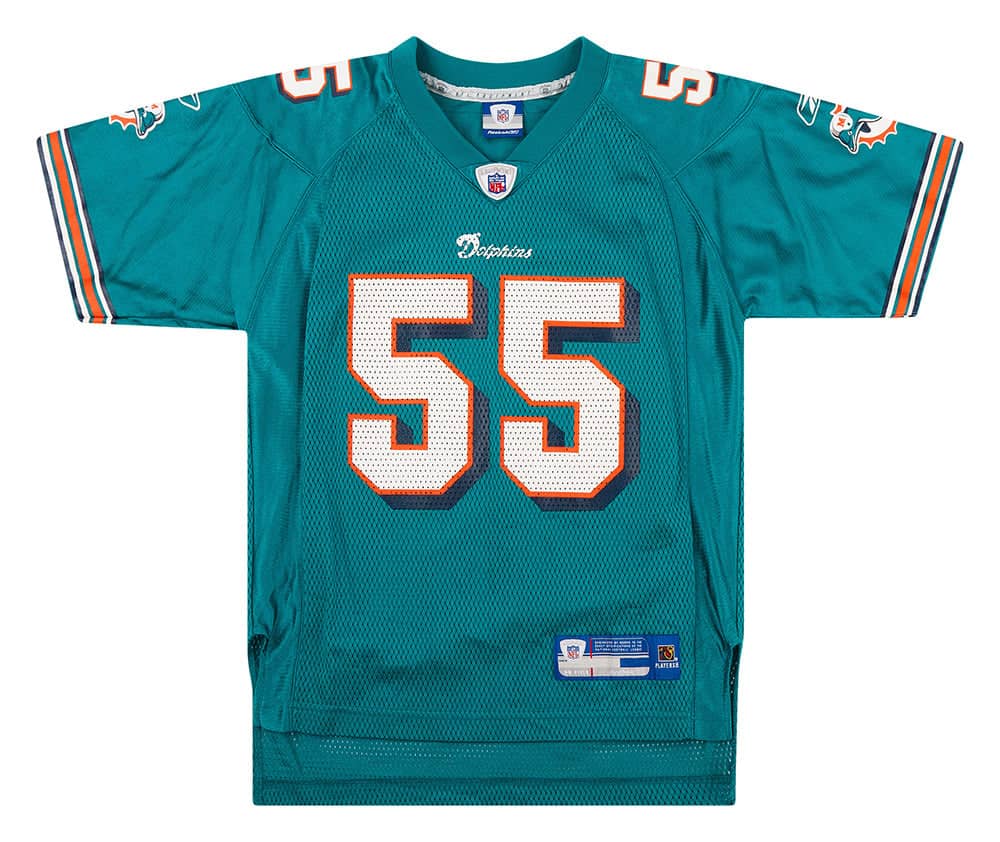 2005 Miami Dolphins Seau #55 Reebok On Field Jersey (Home) Y