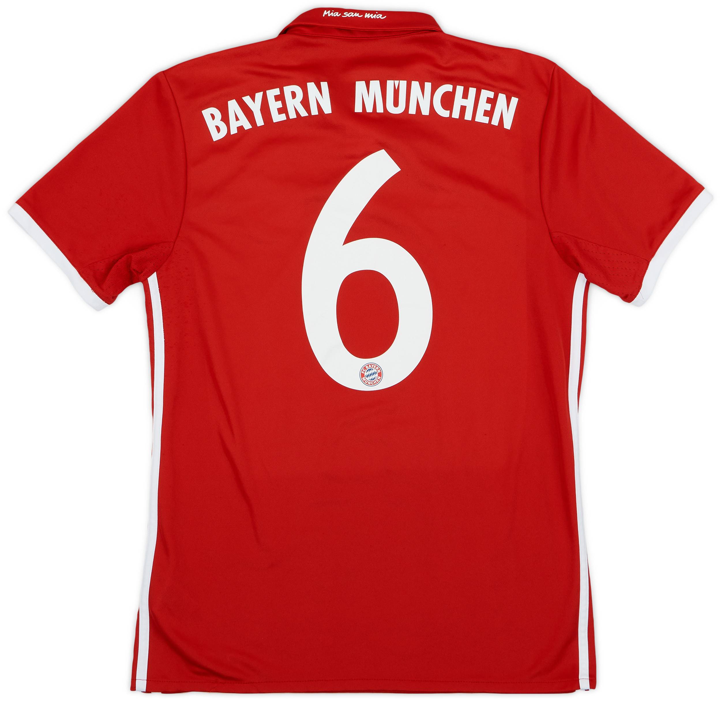 2016-17 Bayern Munich Home Shirt #6 - 6/10 - (S)