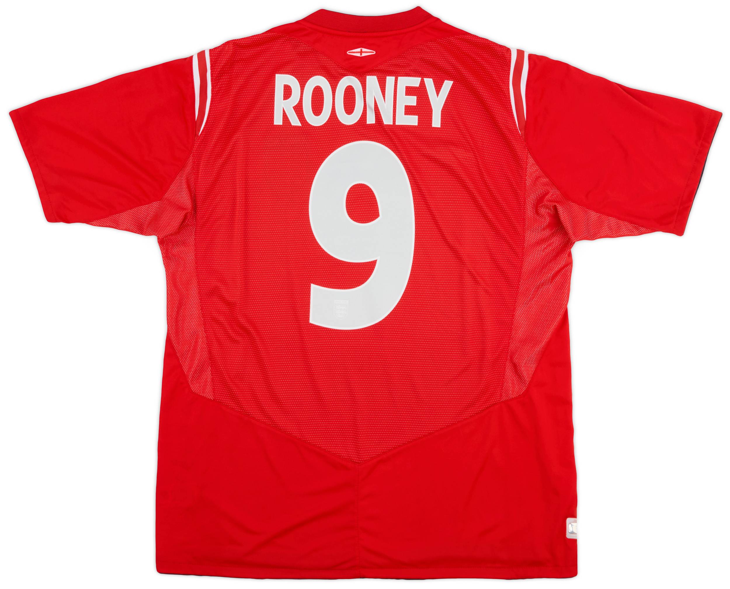 2004-06 England Away Shirt Rooney #9 - 6/10 - (XL)