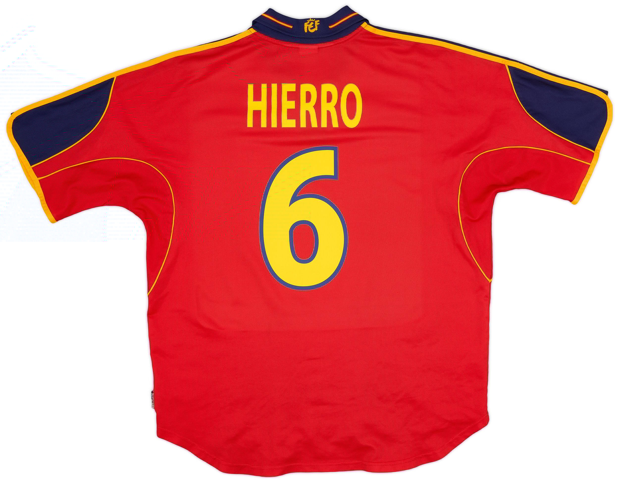 1999-02 Spain Home Shirt Hierro #6 - 6/10 - (XL)