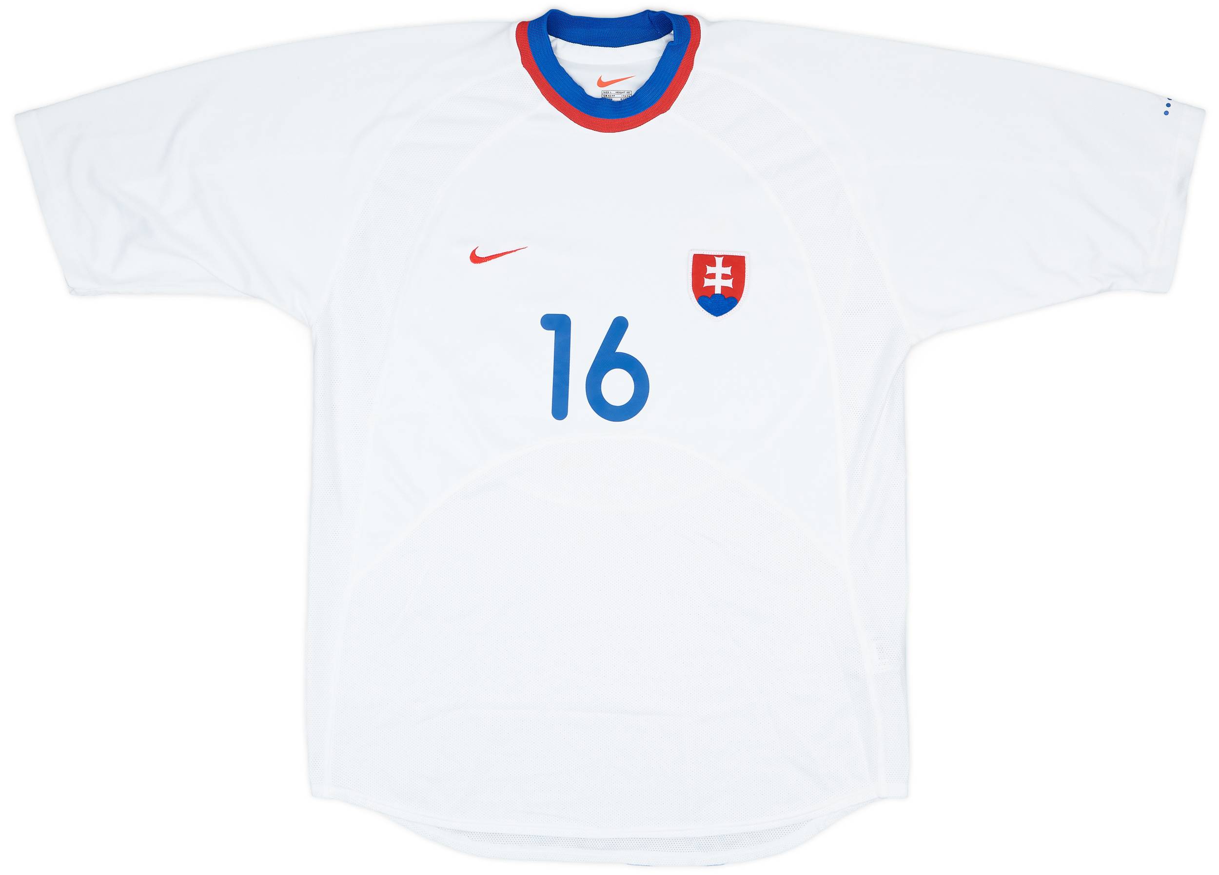 2000-01 Slovakia Match Issue Home Shirt #16