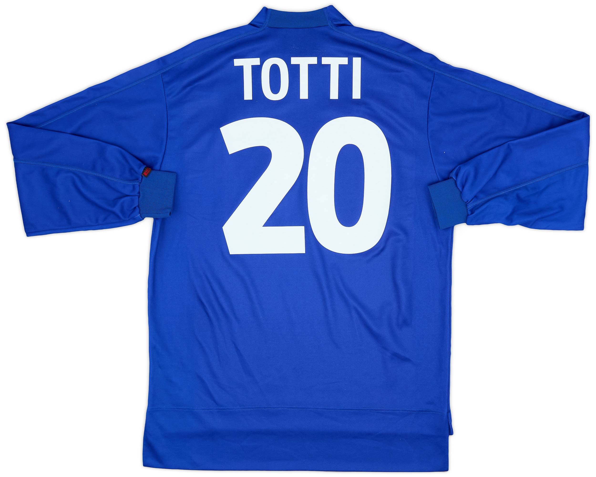 1998-99 Italy Home L/S Shirt Totti #20 - 9/10 - (M)