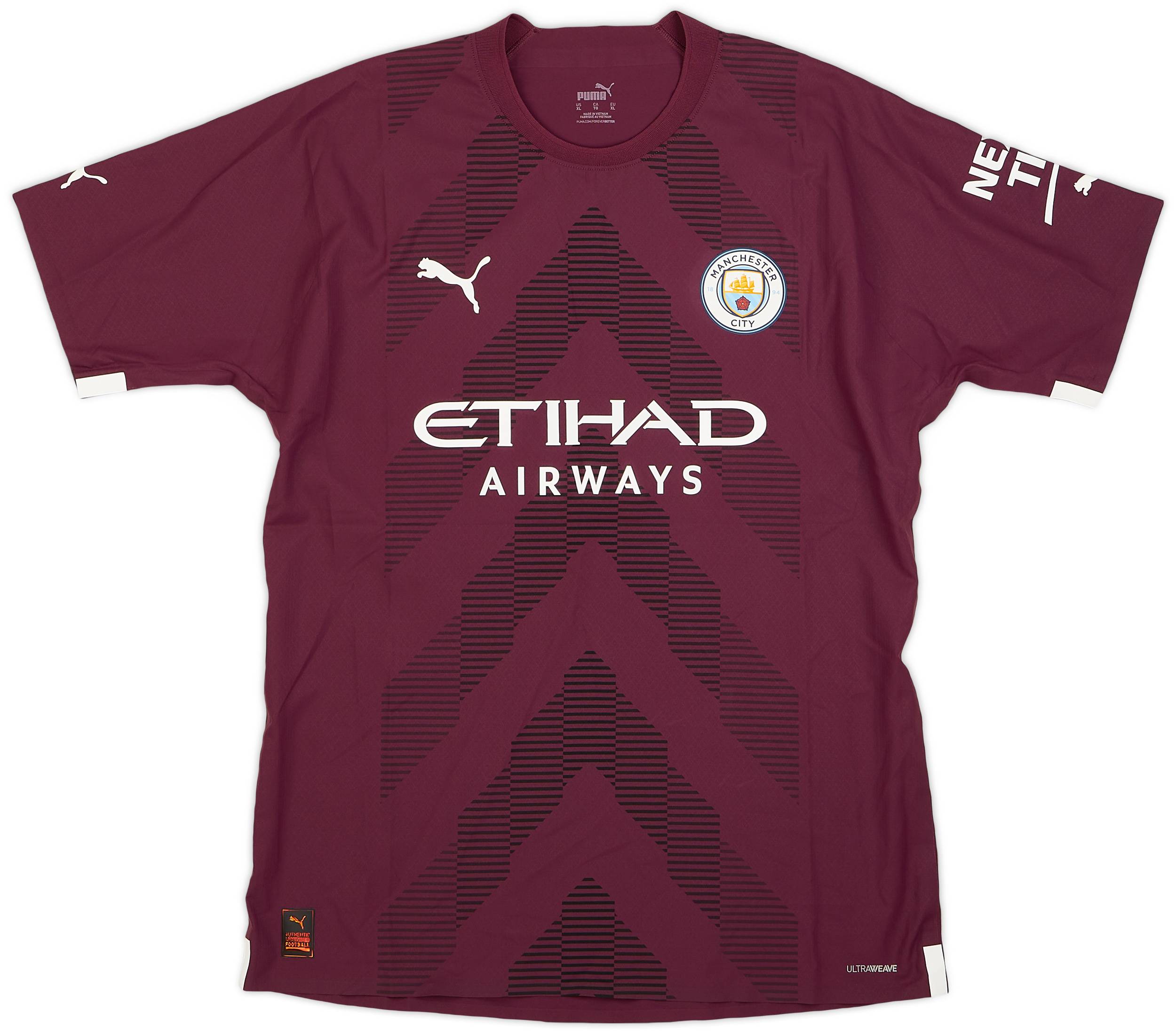 2022-23 Manchester City Match Issue GK Shirt #33 (Carson)