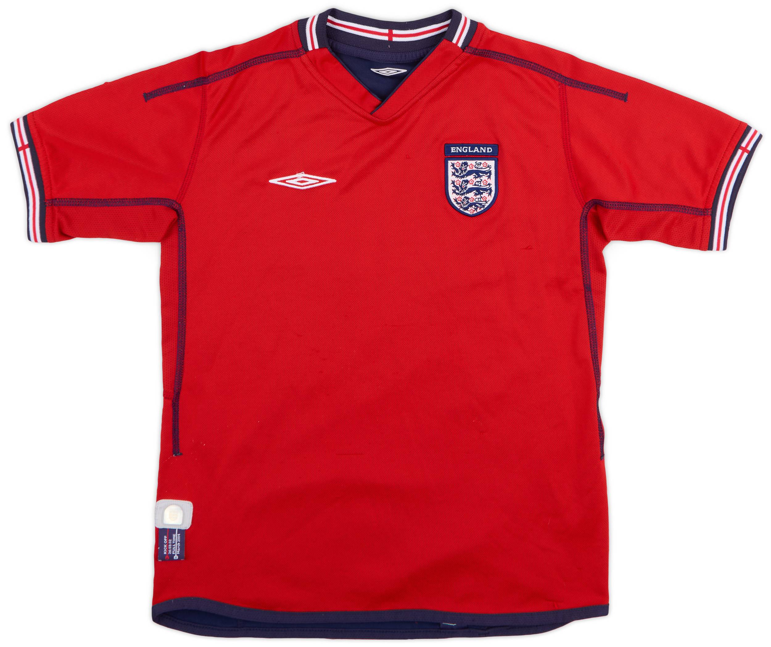 2002-04 England Away Shirt - 7/10 - (M.Boys)