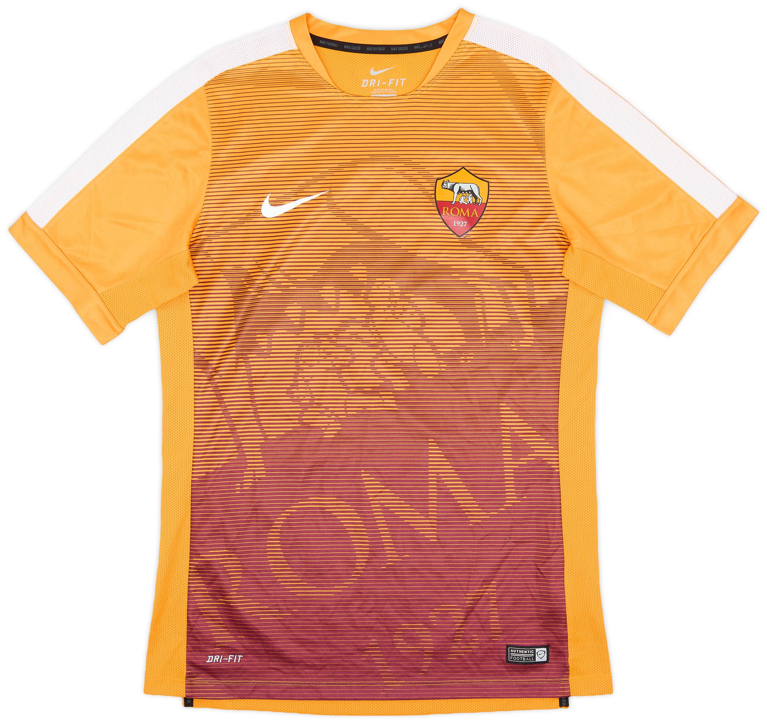 2018-19 Roma Nike Pre Match Training Shirt - 9/10 - (M)