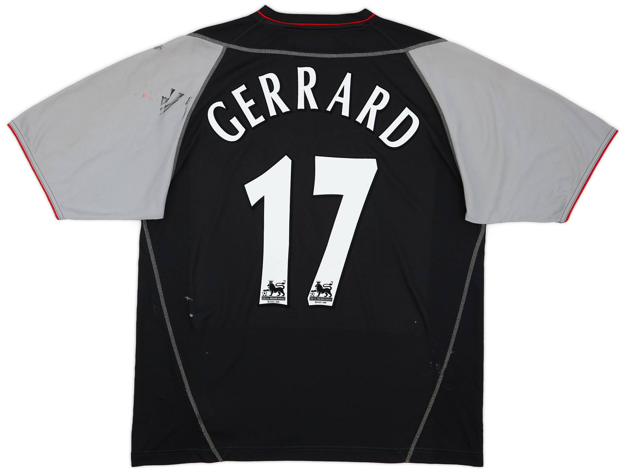 2002-04 Liverpool Away Shirt Gerrard #17 - 5/10 - (L)