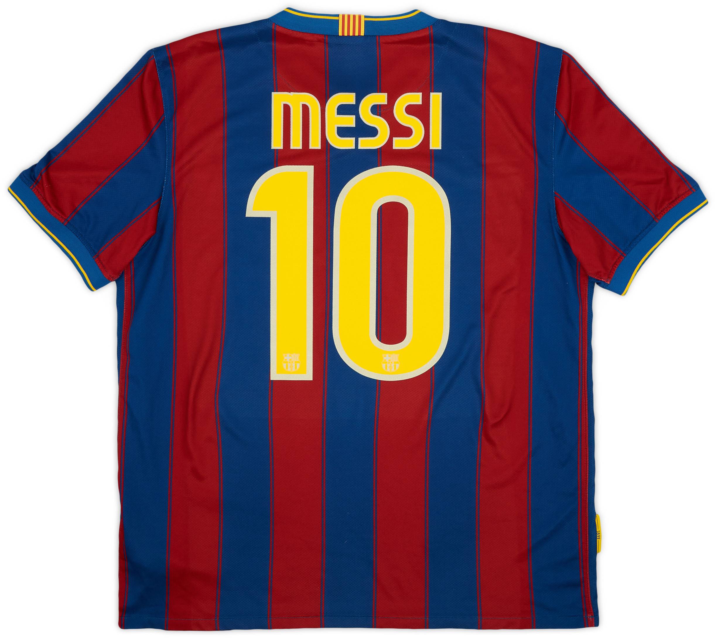 2009-10 Barcelona Home Shirt Messi #10 - 5/10 - (L)