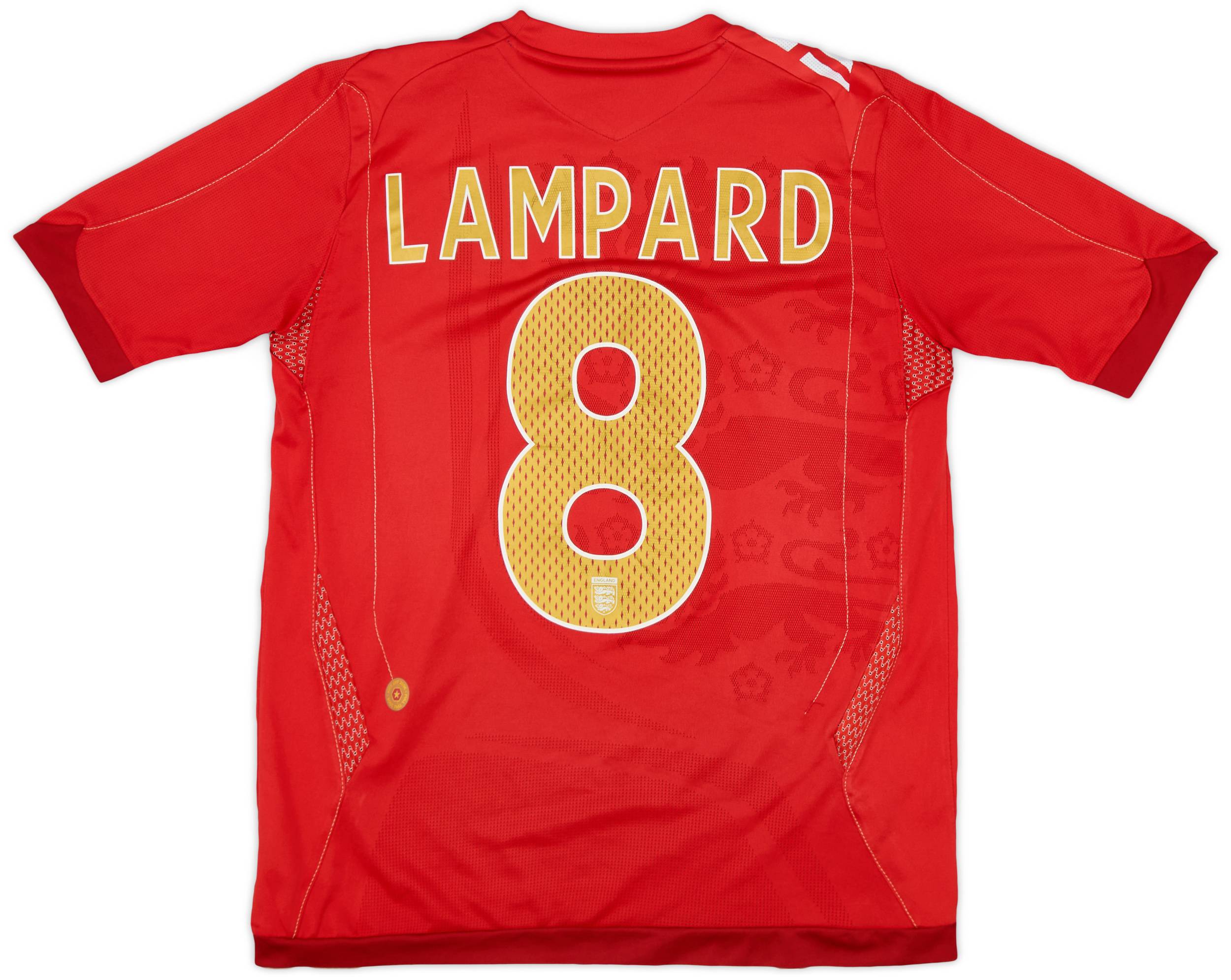2006-08 England Away Shirt Lampard #8 - 8/10 - (XL.Boys)