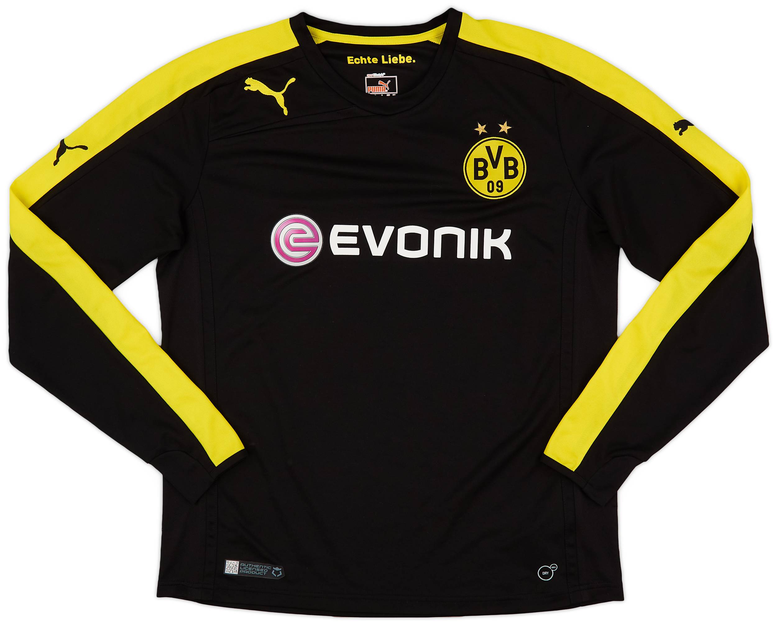 2013-14 Borussia Dortmund Away L/S Shirt - 9/10 - (XXL.Boys)