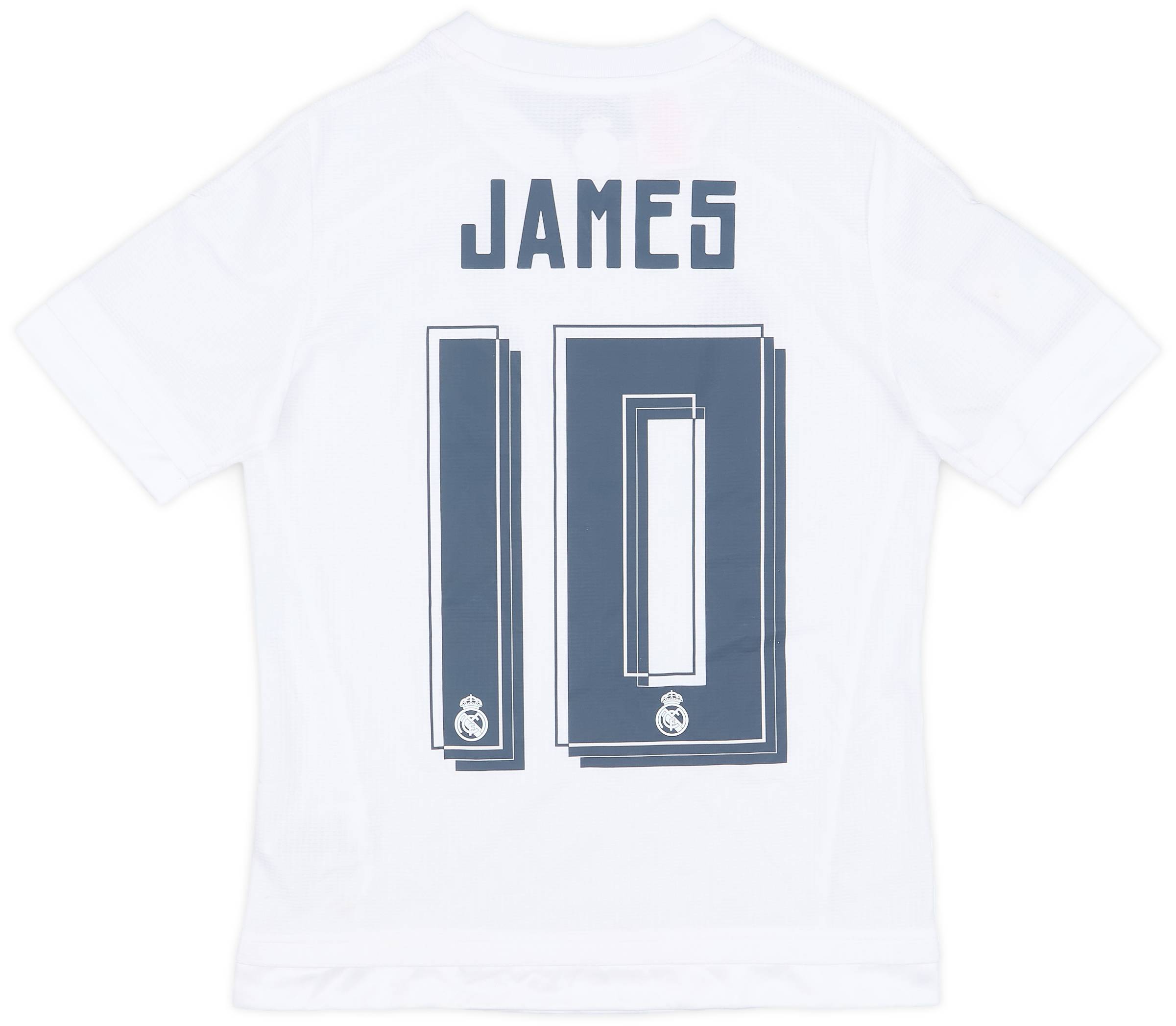 2015-16 Real Madrid Home Shirt James #10 - 8/10 - (M.Boys)