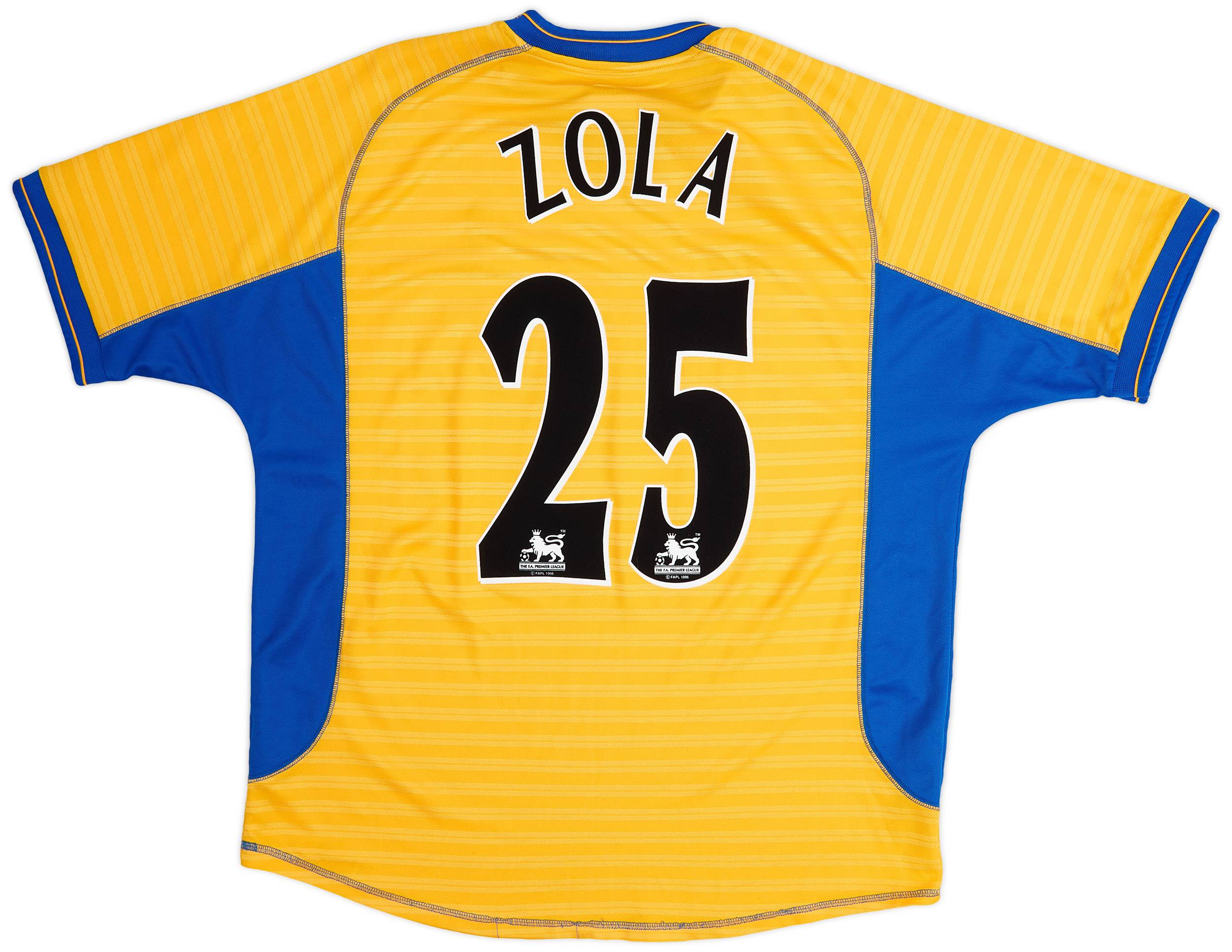 2000-01 Chelsea Away Shirt Zola #25 - 9/10 - (XL)