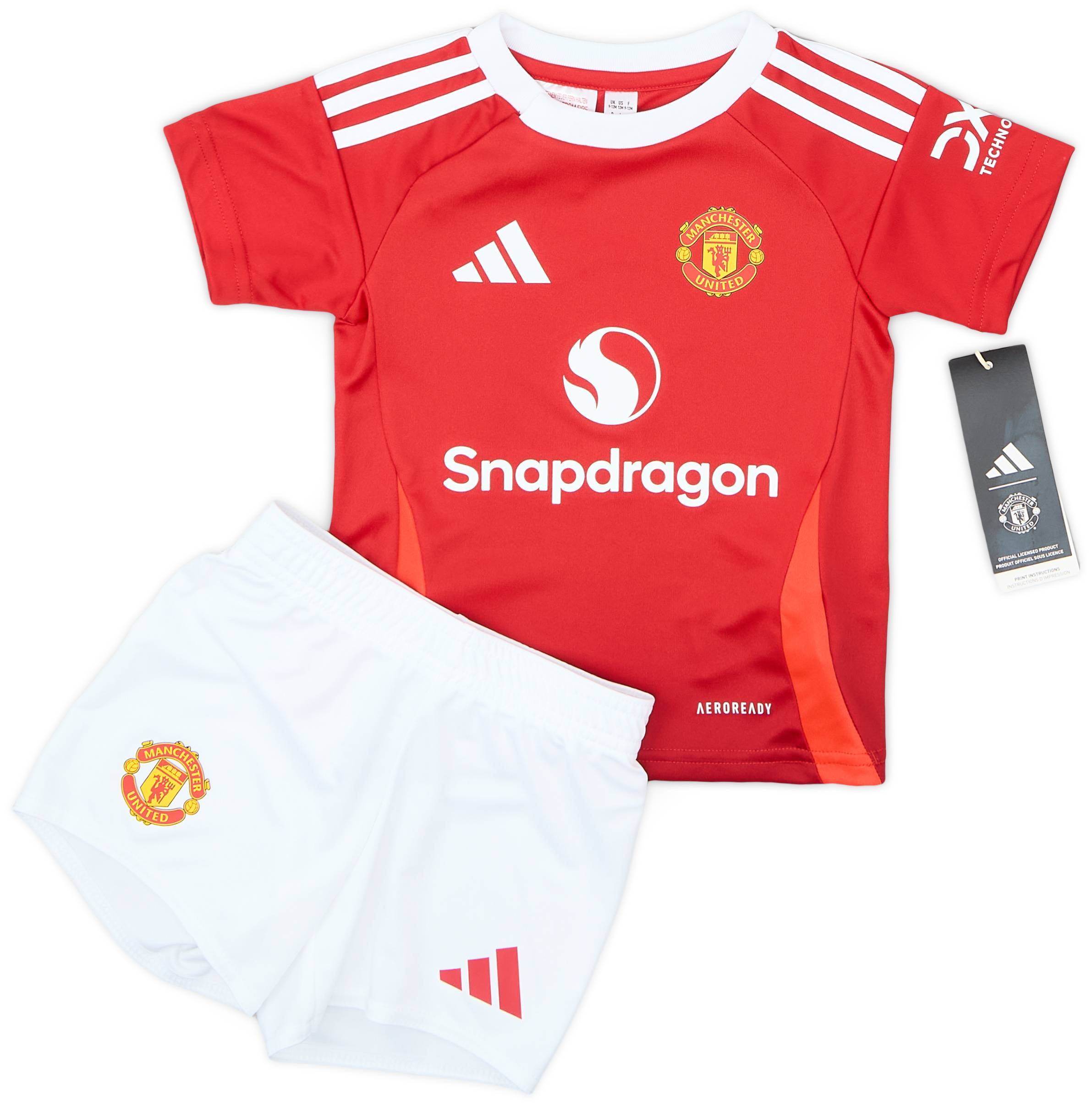 2024-25 Manchester United Home Shirt &amp; Shorts Kit (BABY)