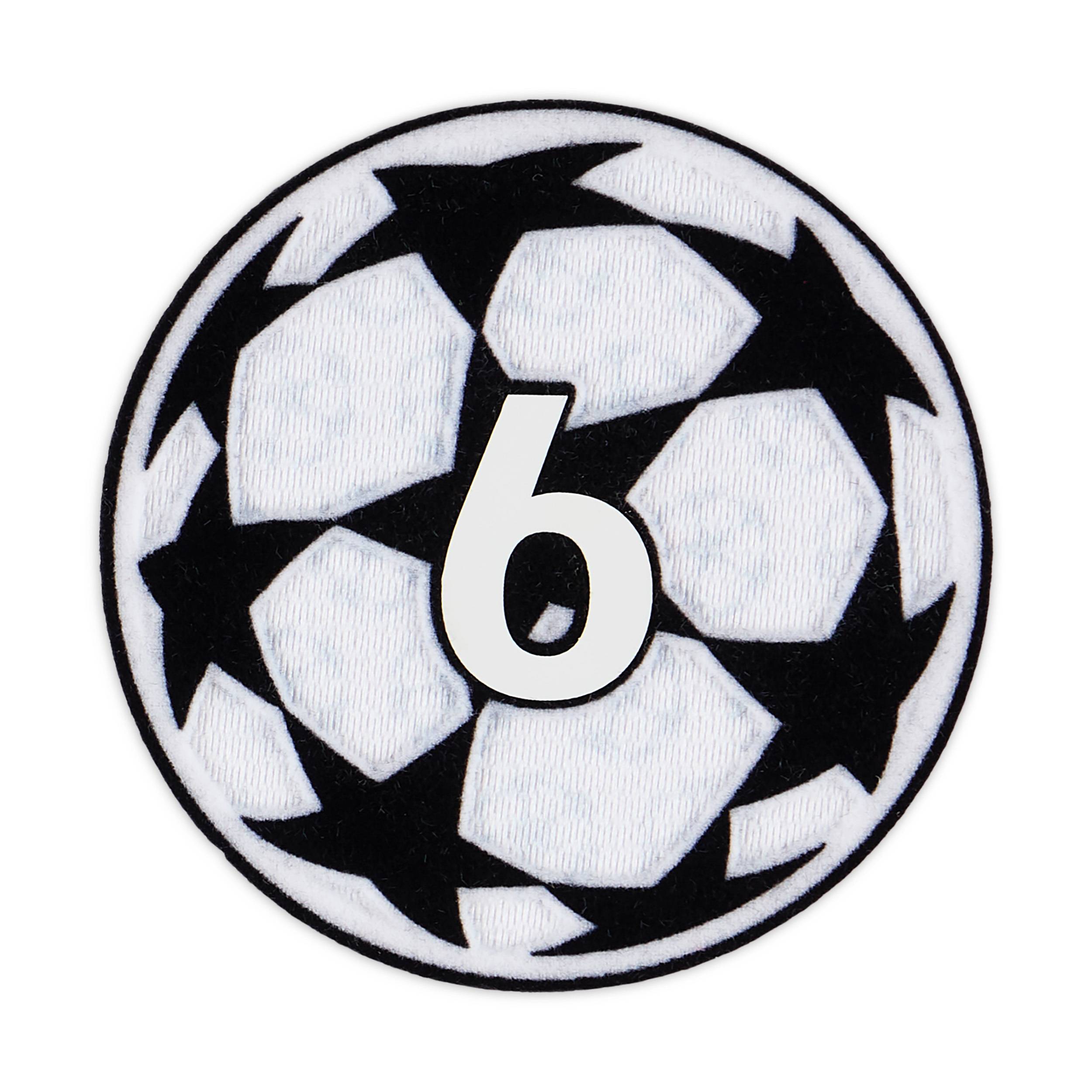 2024-25 UEFA Champions League 6 Times Winners Player Issue Badge of Honour Patch