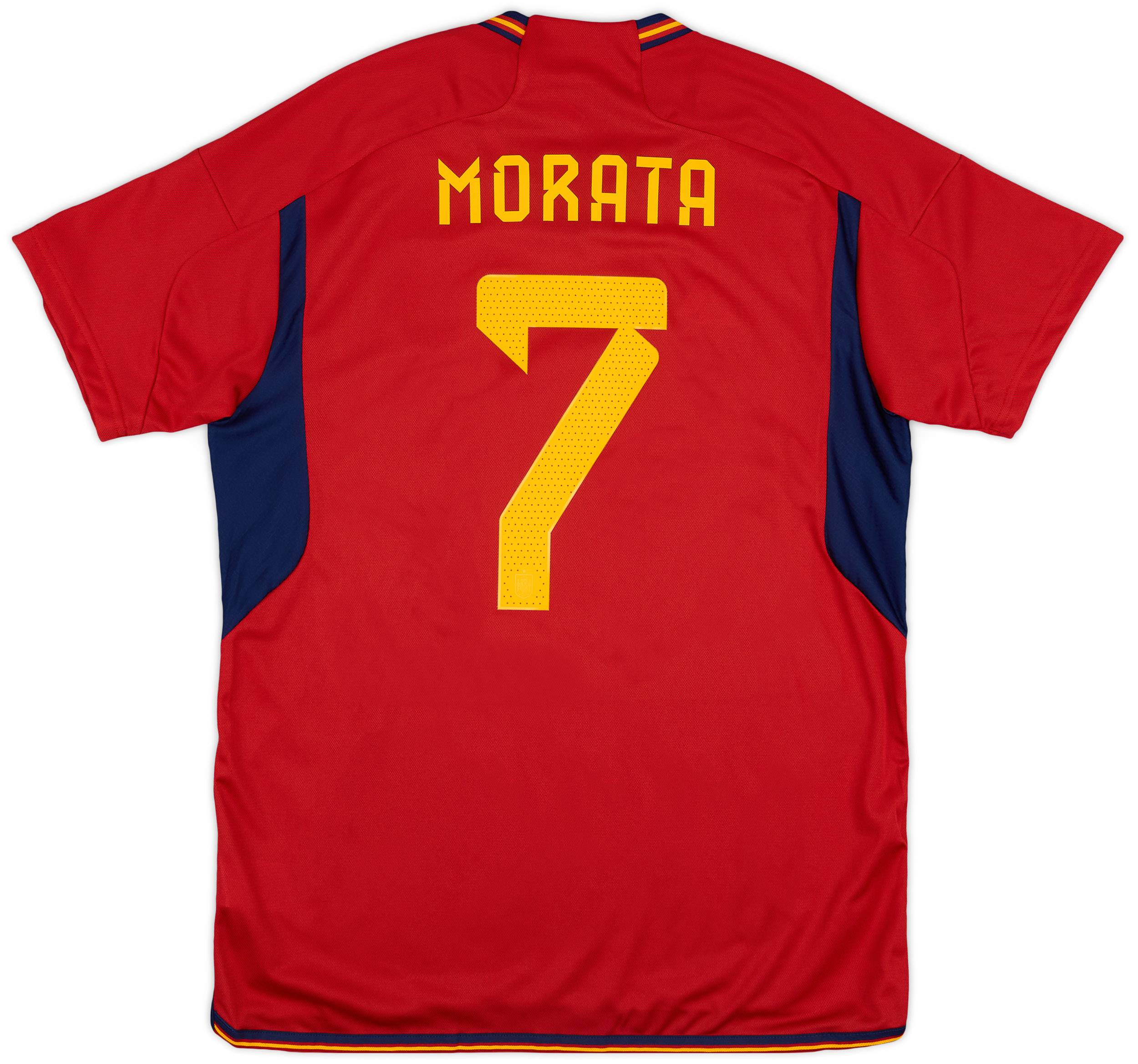 セール 海外 2022-23 Spain Home Shirt Morata #7 ウェア