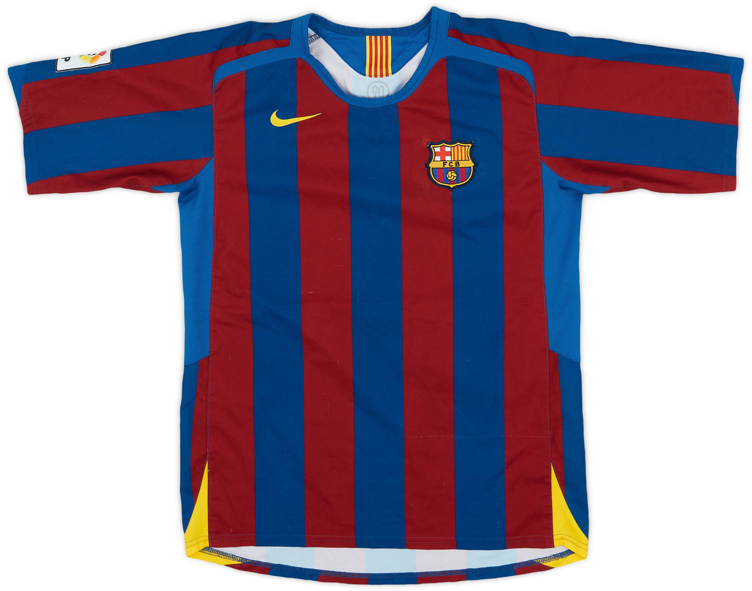 2005-06 Barcelona Home Shirt - 8/10 - (XL.Boys)