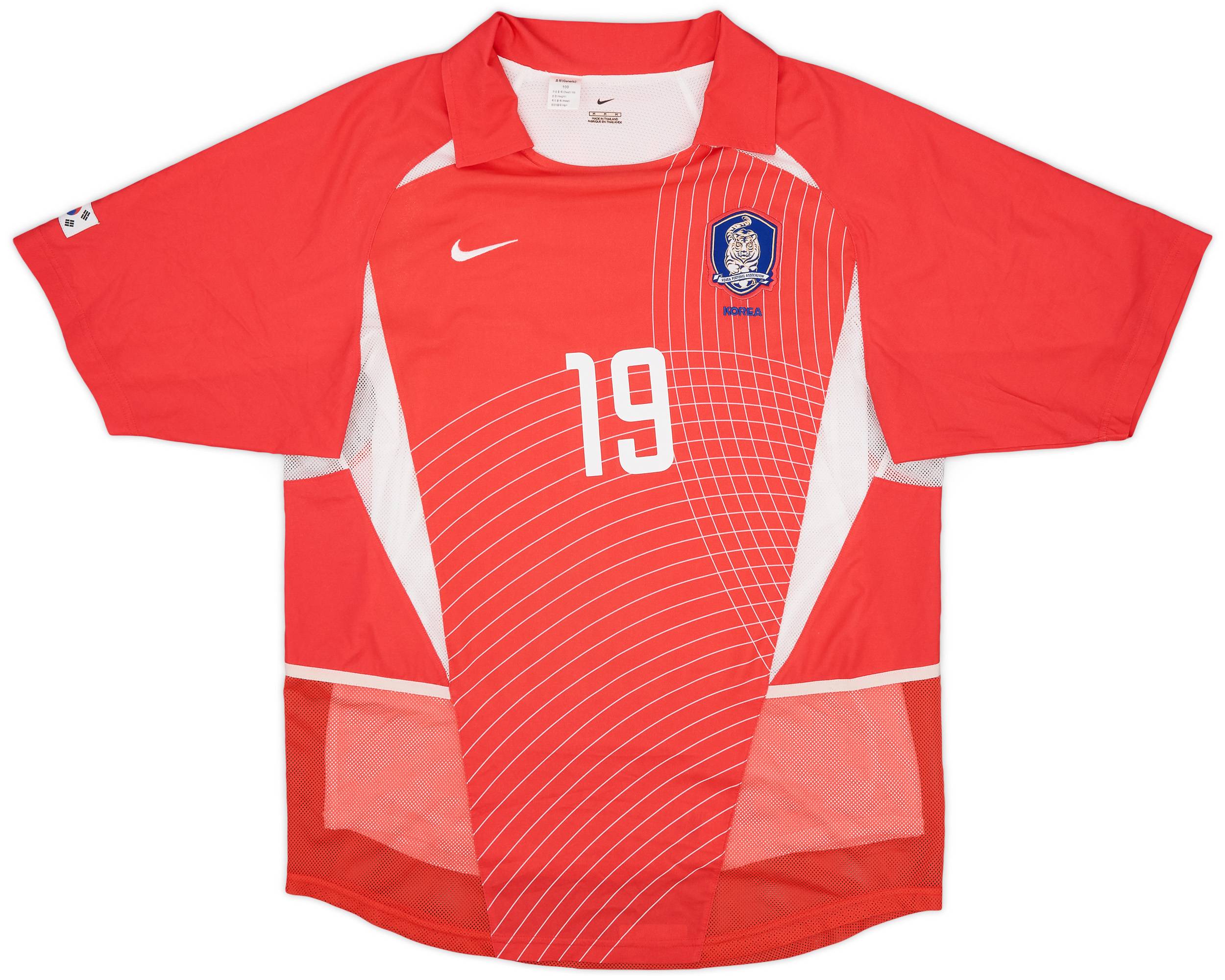 2002-03 South Korea Player Issue Home Shirt J.H.Ahn #19 - 9/10 - (M)