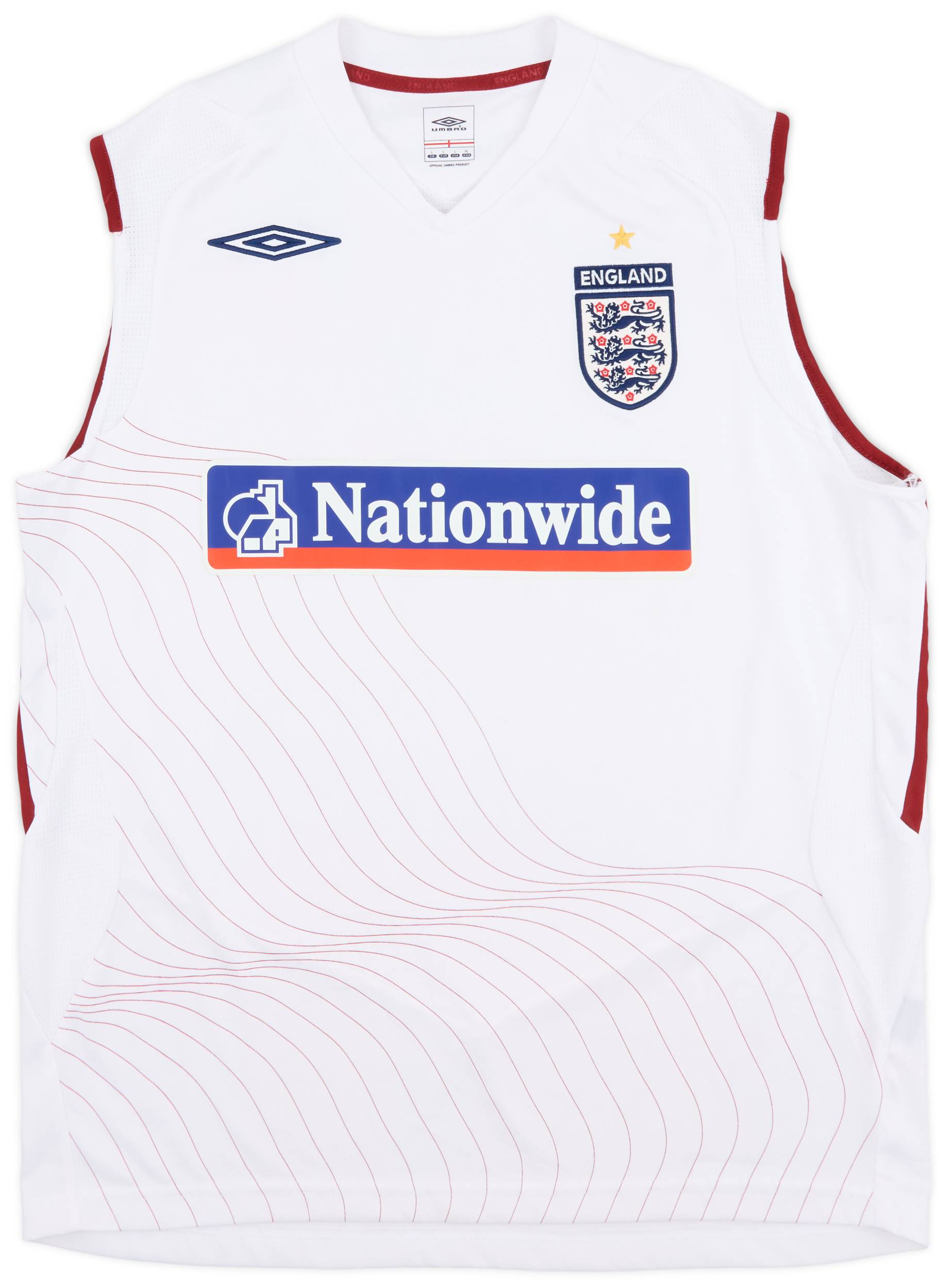 2004-05 England Umbro Training Vest - 9/10 - (L)
