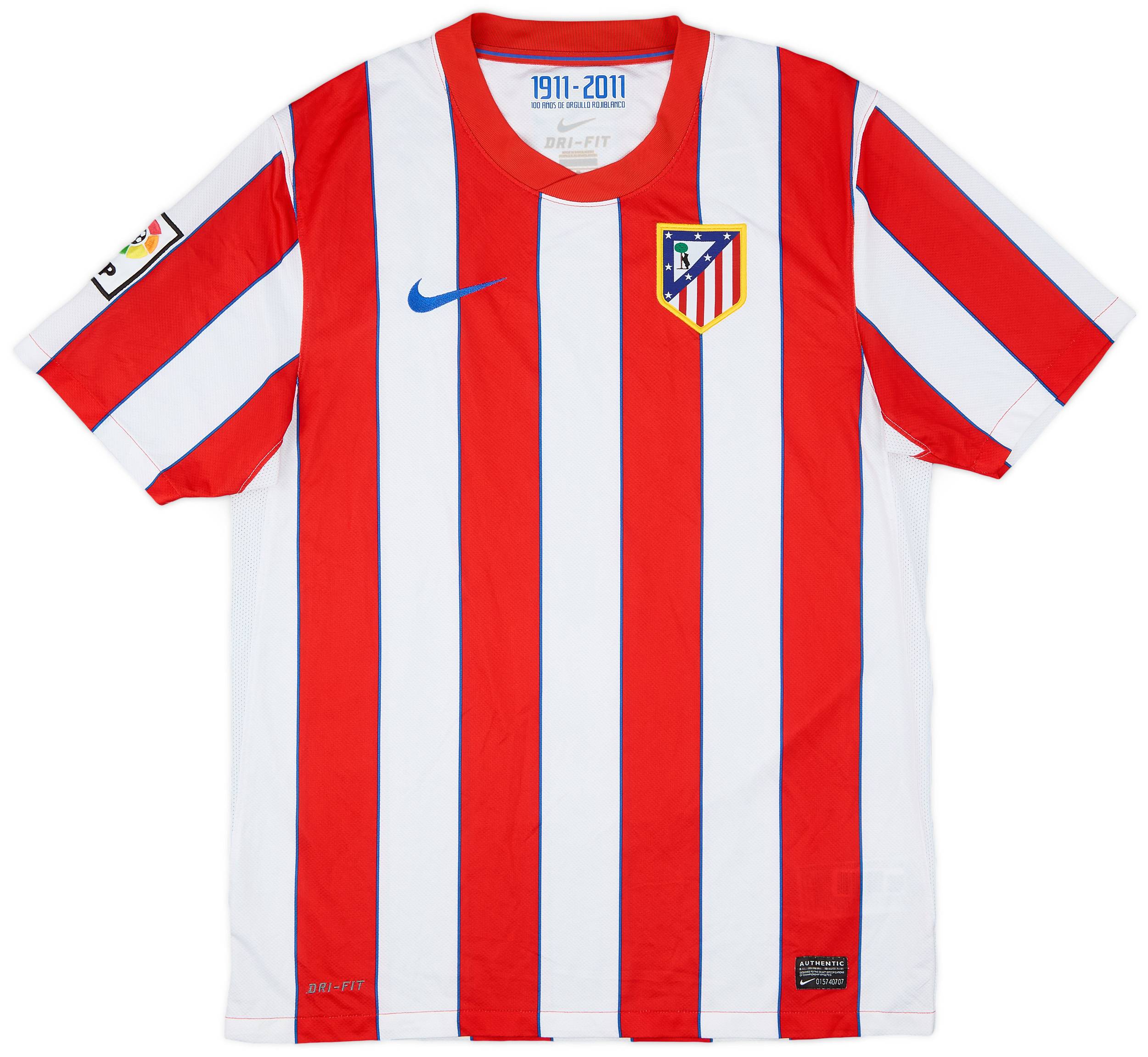 2011-12 Atletico Madrid Home Shirt - 10/10 - (M)