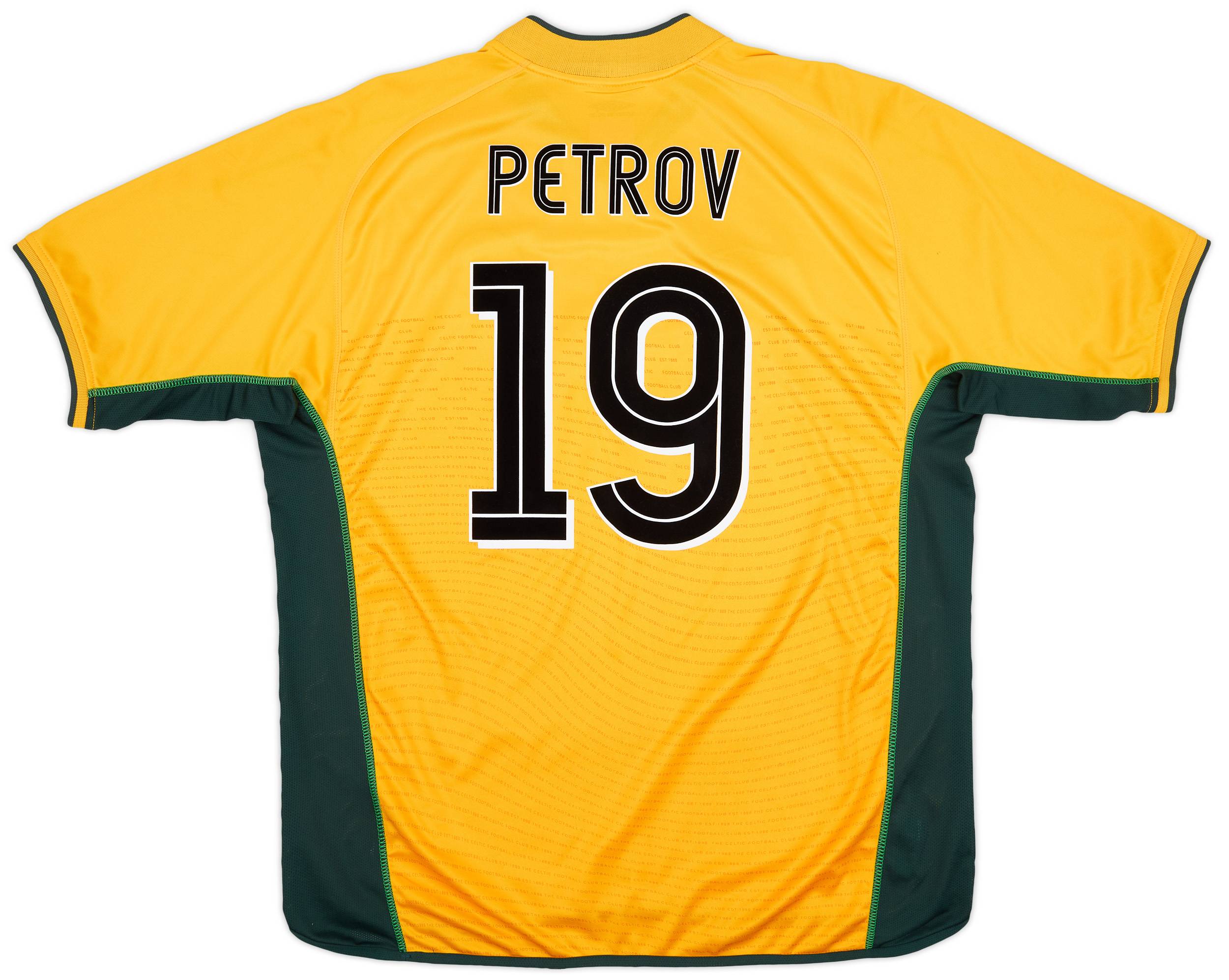 2002-03 Celtic Away Shirt Petrov #19 - 8/10 - (XXL)