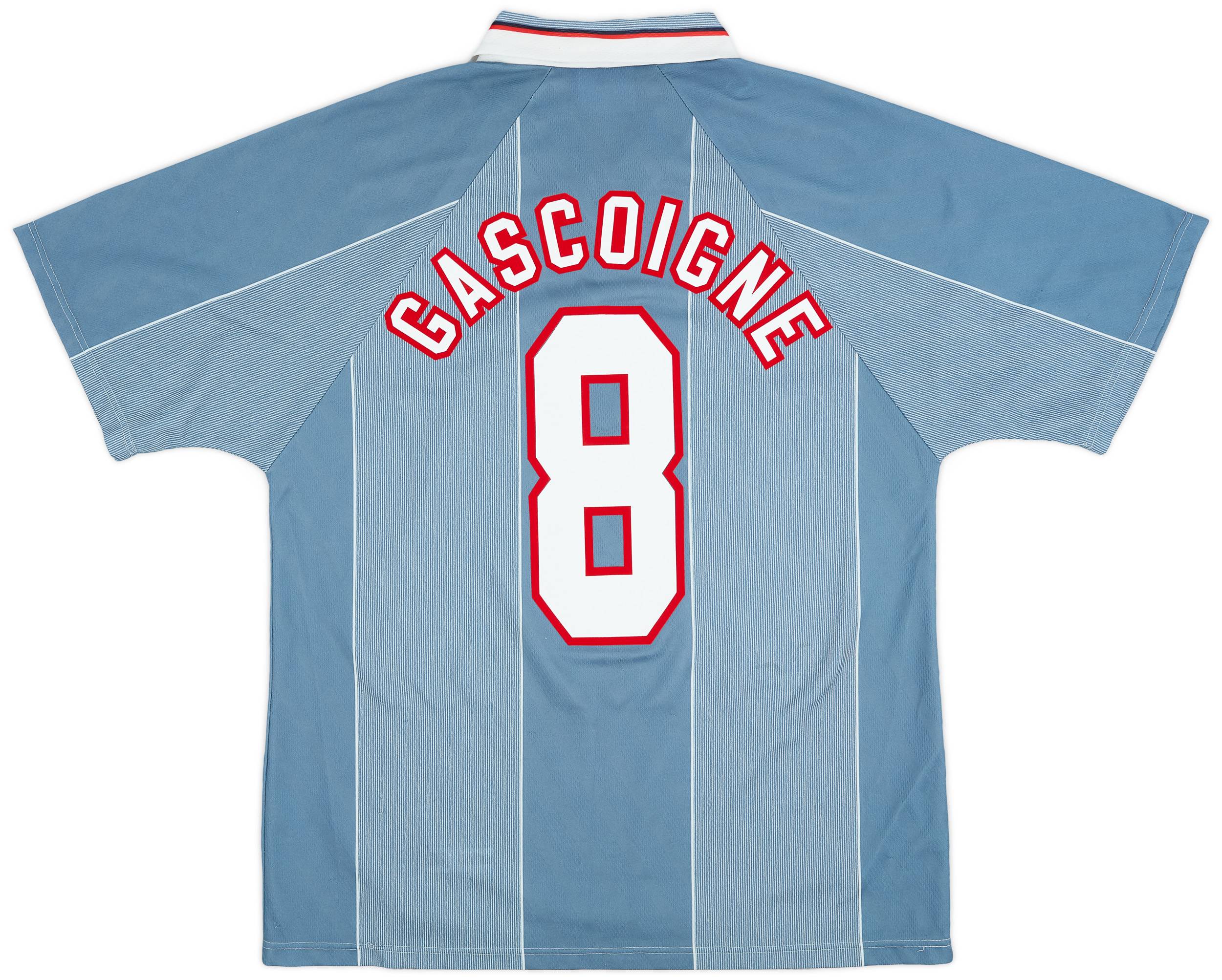 1996-97 England Away Shirt Gascoigne #8 - 8/10 - (L)
