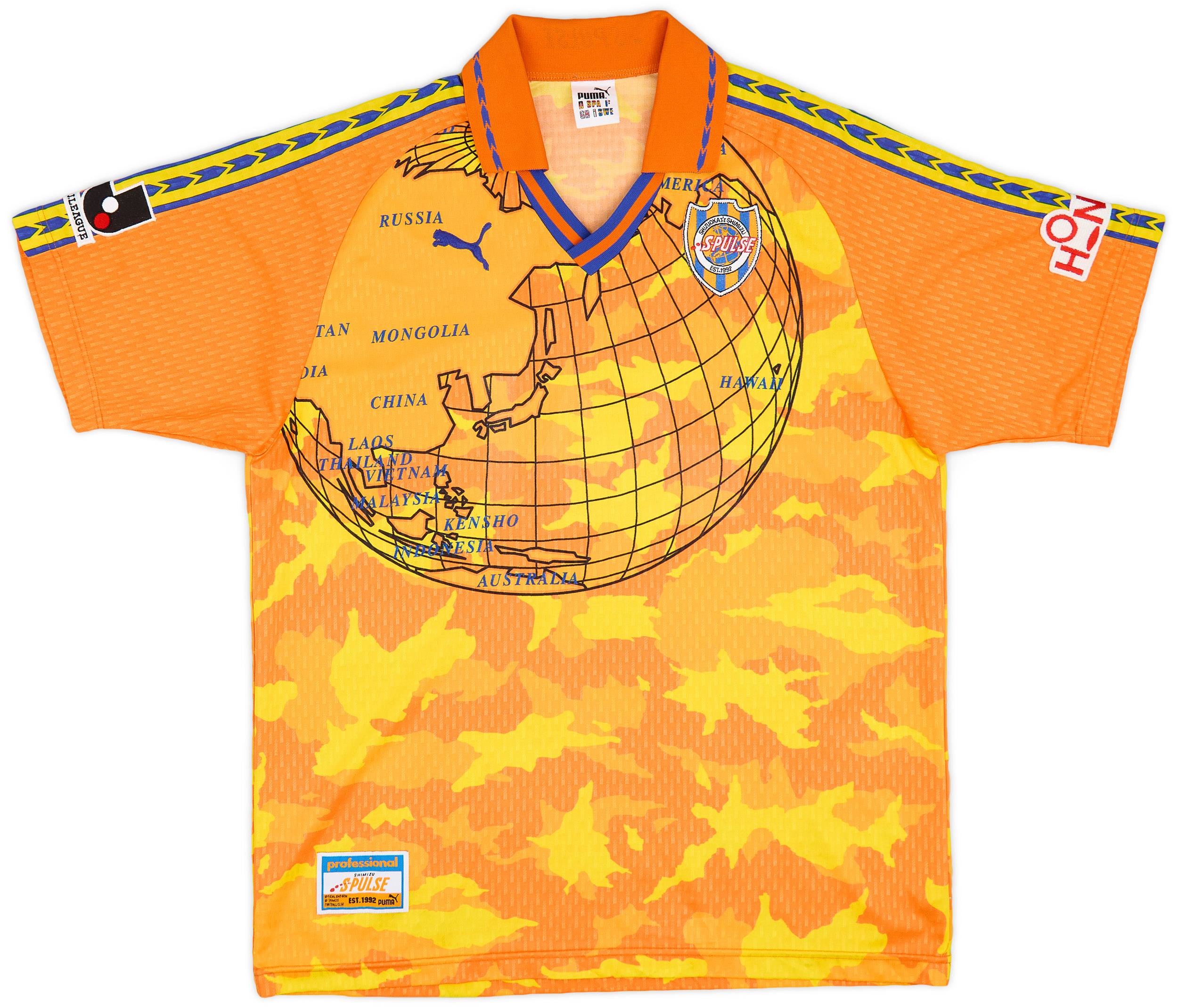 1999-01 Shimizu S-Pulse Signed Home Shirt - 9/10 - (L)