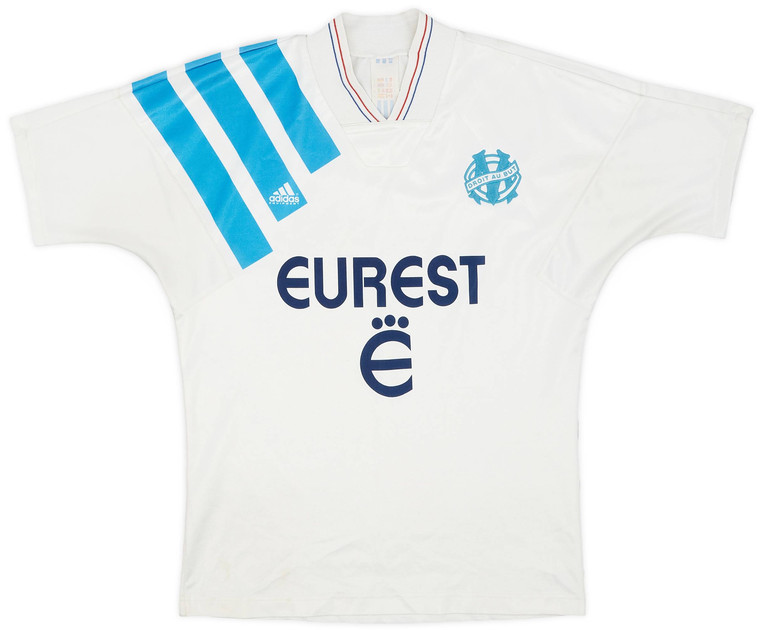 1993-94 Olympique Marseille Home Shirt - 9/10 - (L.Boys)
