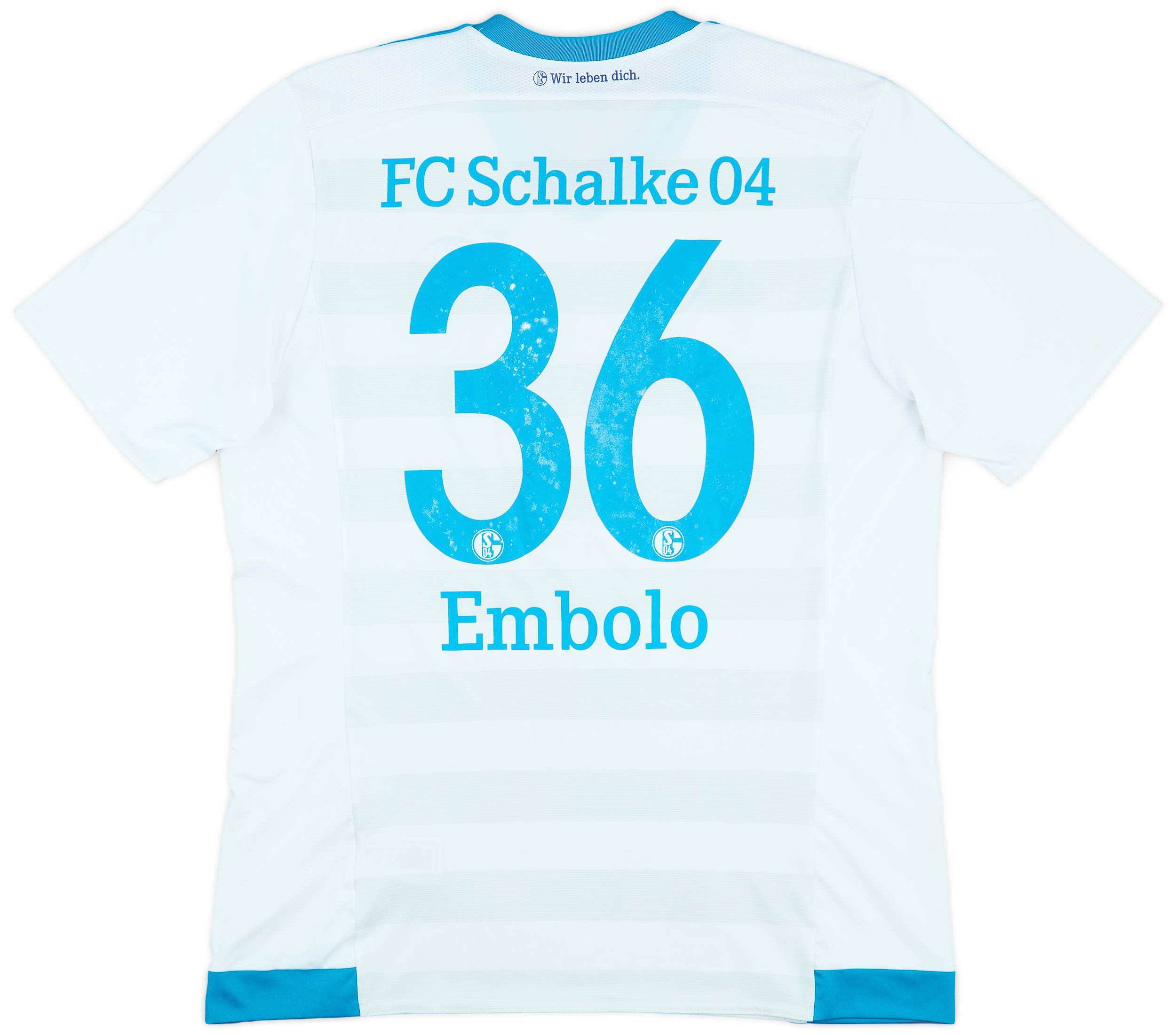 2015-17 Schalke Away Shirt Embolo #36 - 4/10 - (L)