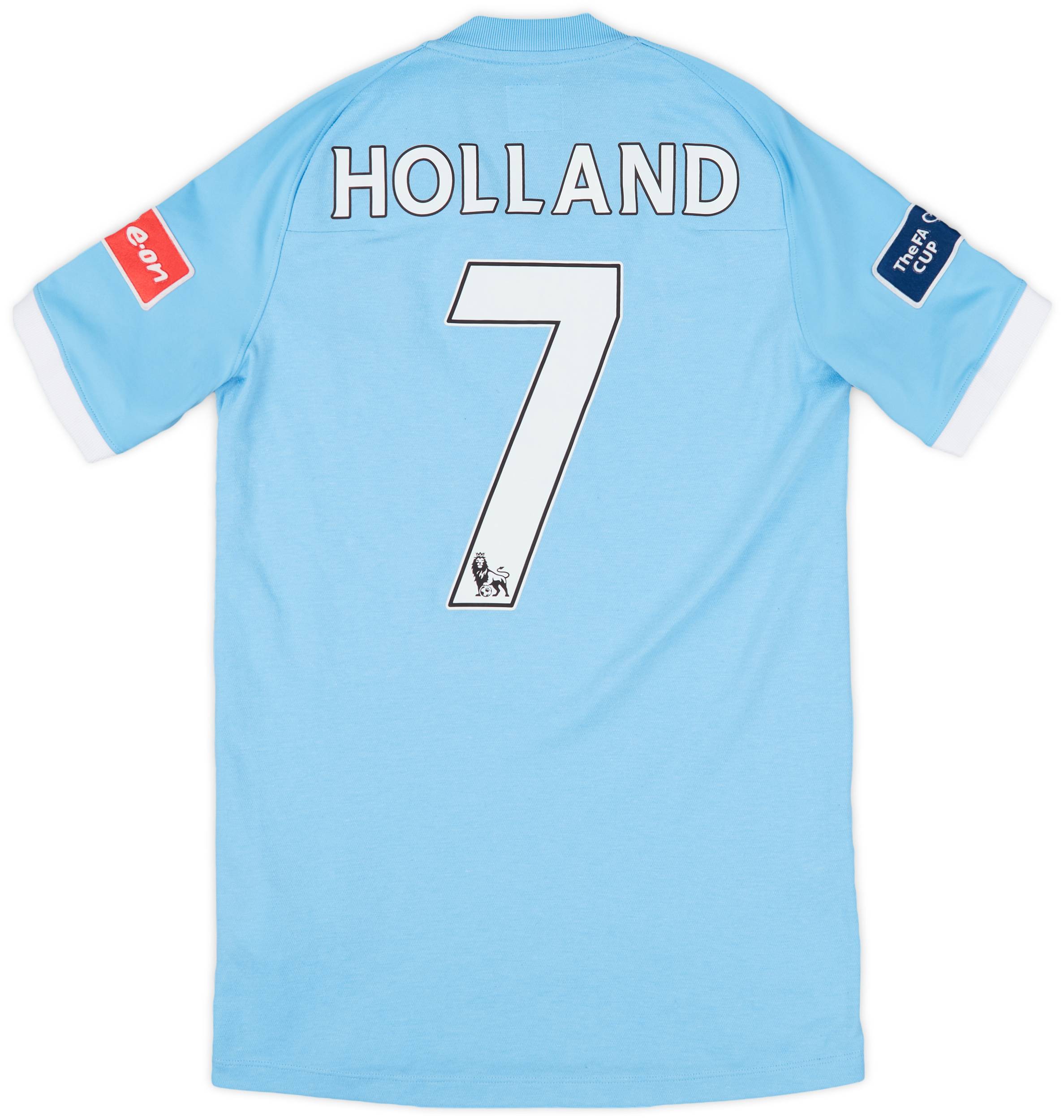 2010-11 Manchester City Home Shirt Holland #7 - 8/10 - (L.Boys)