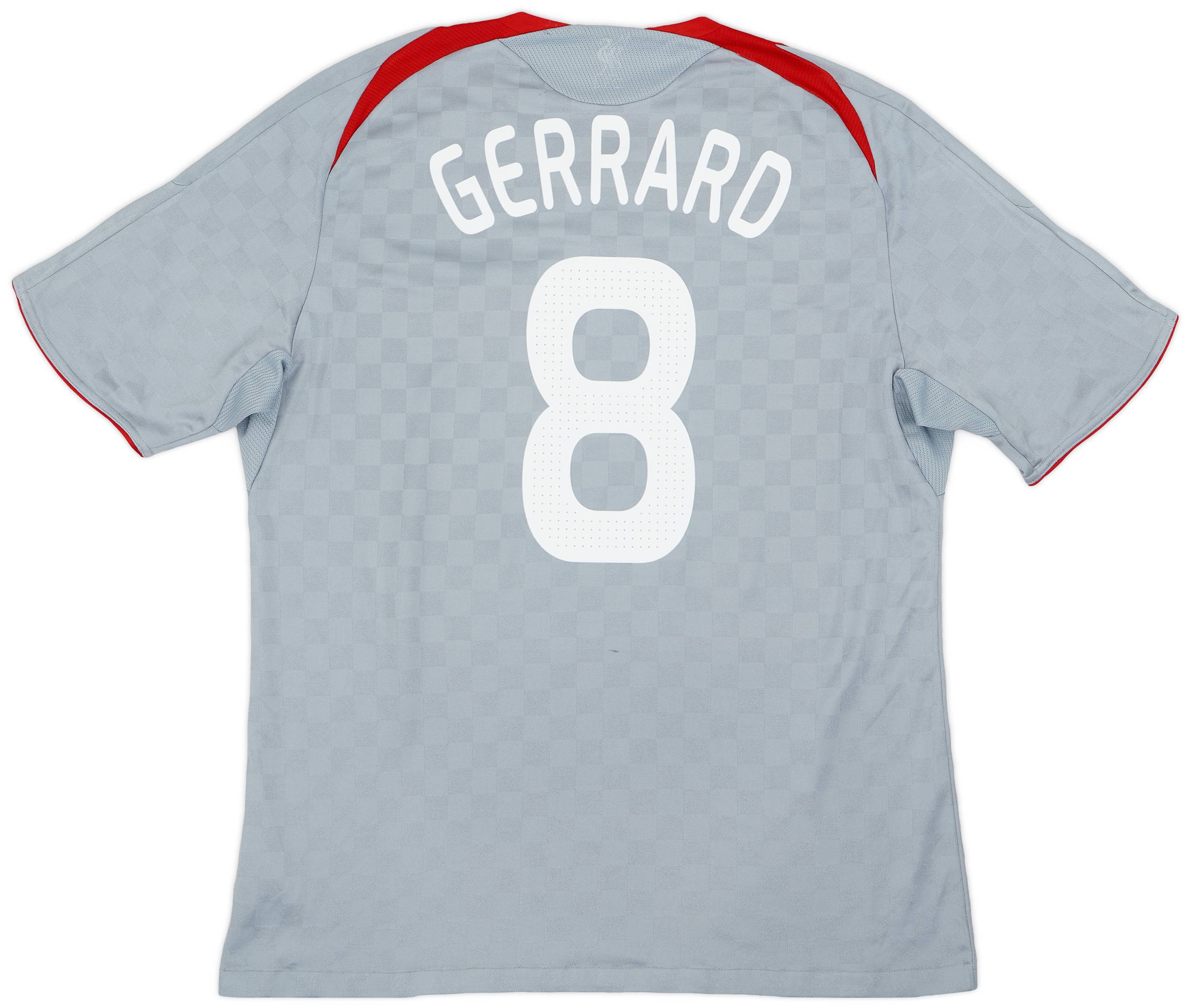 2008-09 Liverpool Away Shirt Gerrard #8 - 5/10 - (XL)