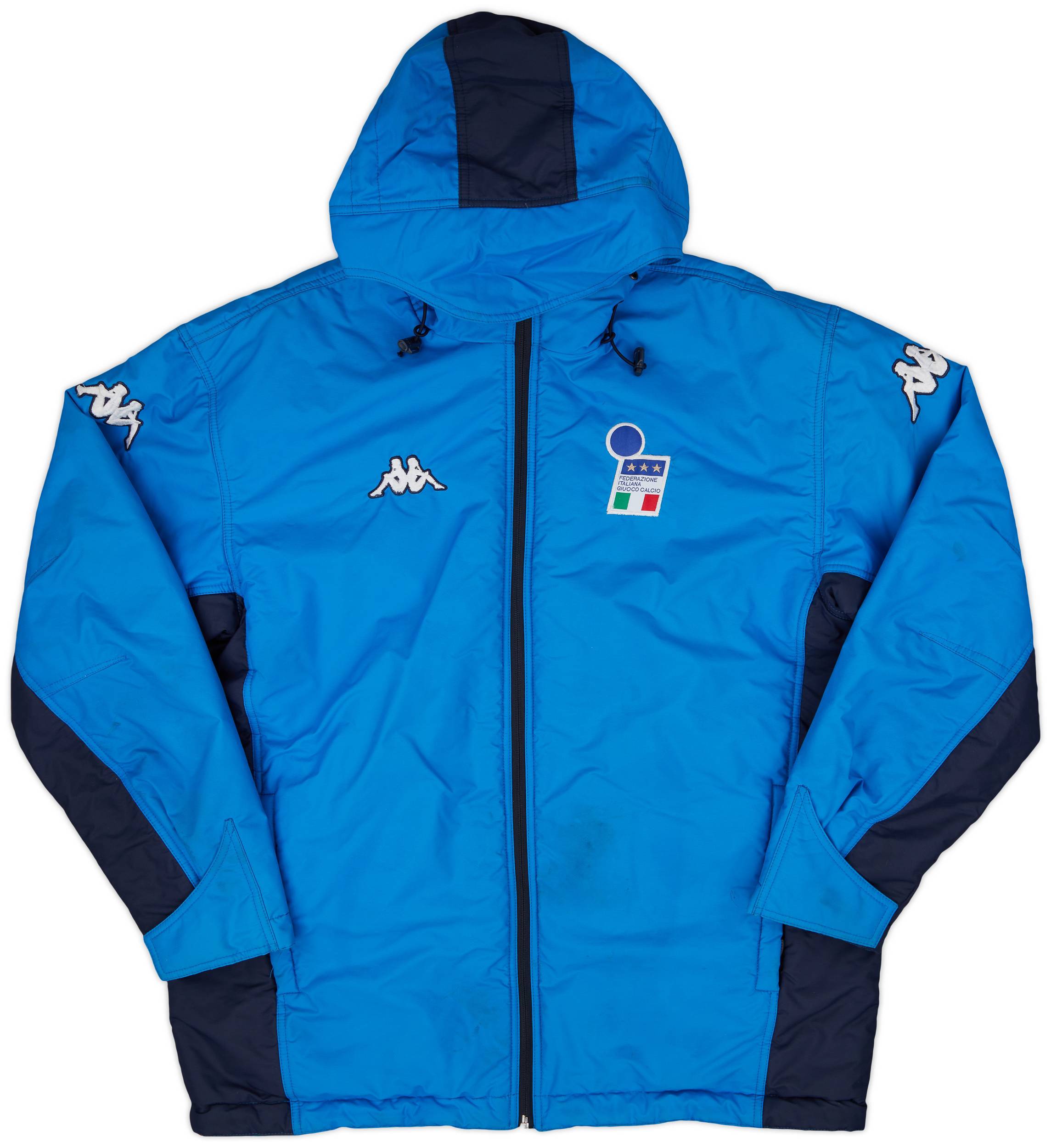 2000-01 Italy Kappa Hooded Rain Jacket - 8/10 - (XL)